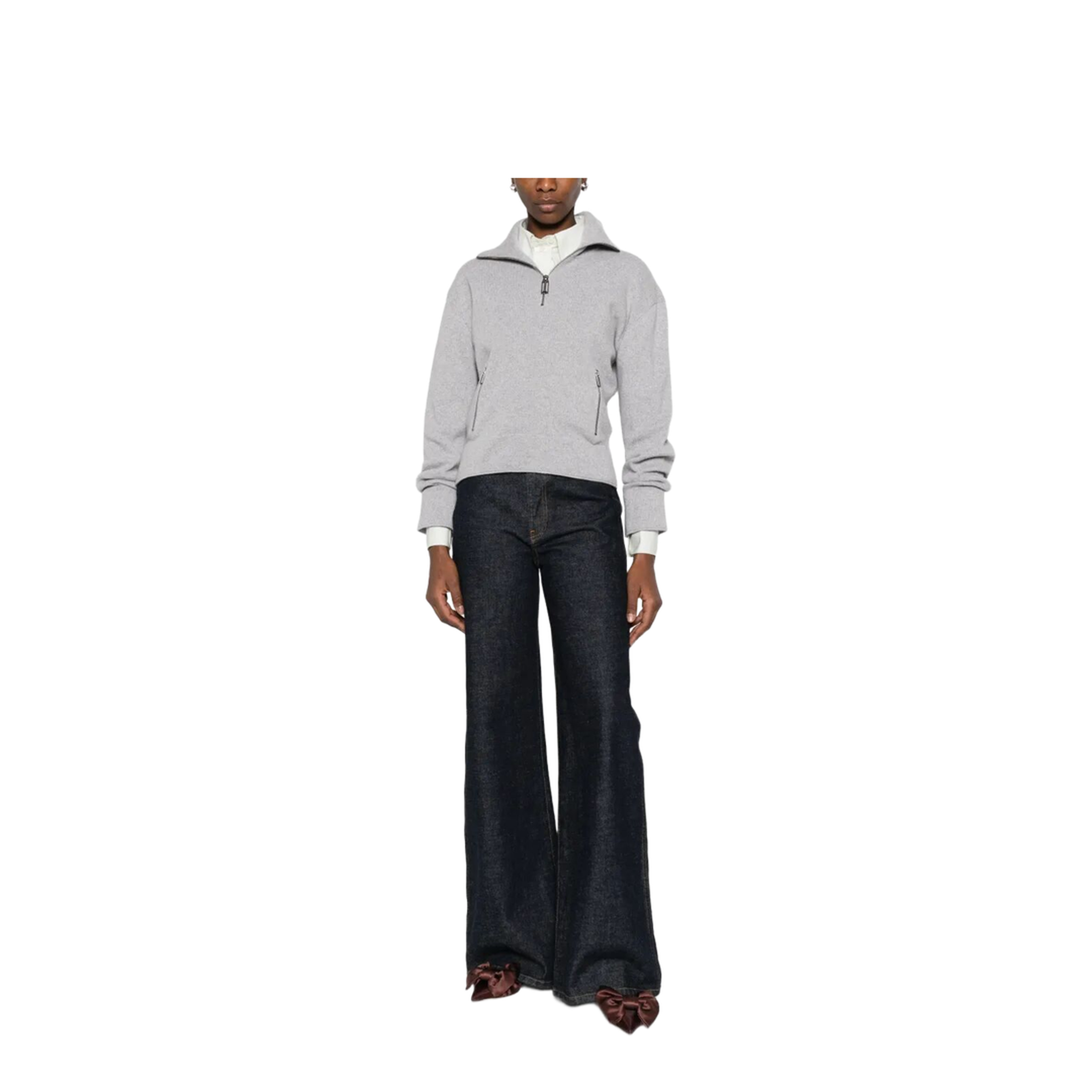 Half-Zip Milano Wool Blend Jumper - Image 2