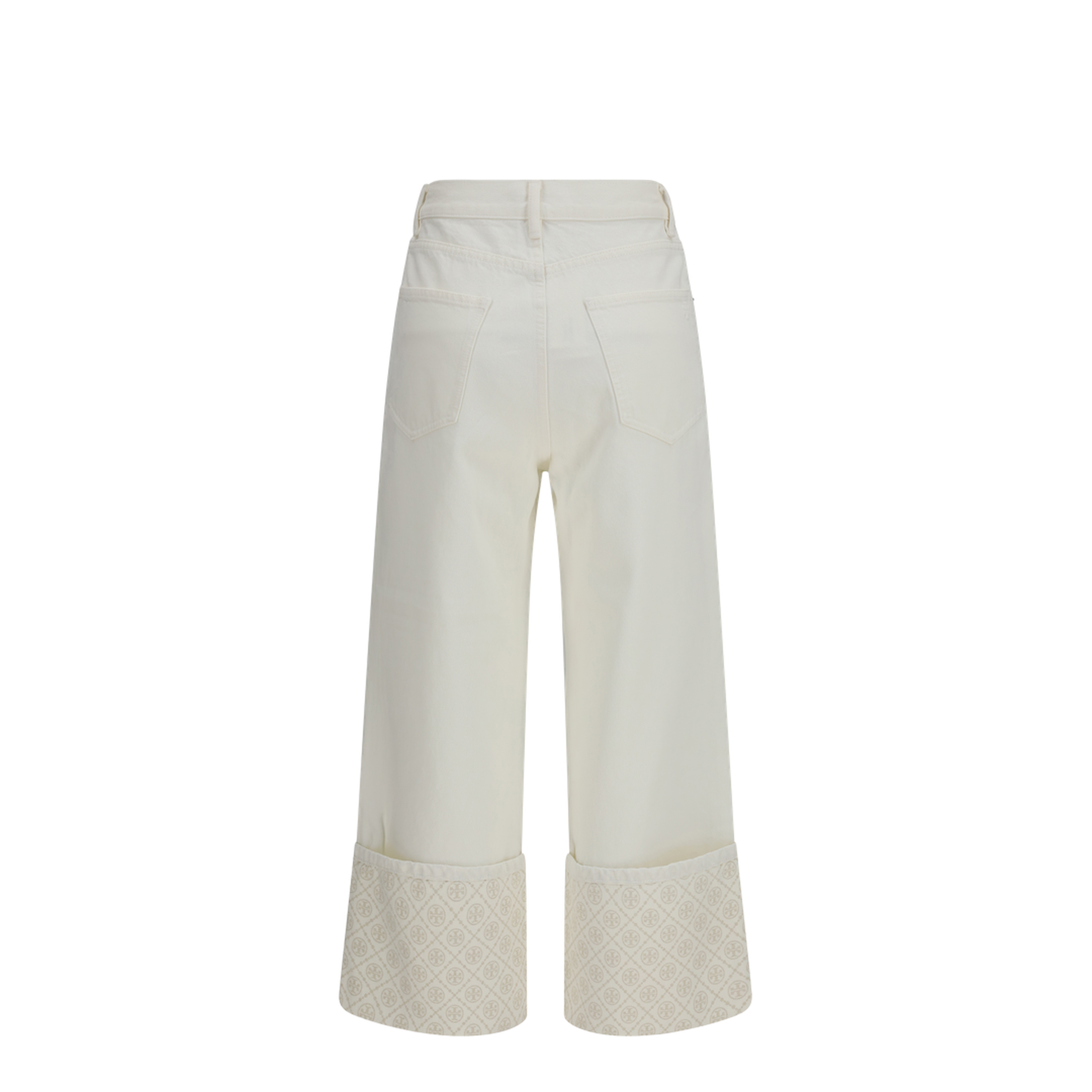 Monogram Contrast Cuff Straight-Leg Jeans - Image 2