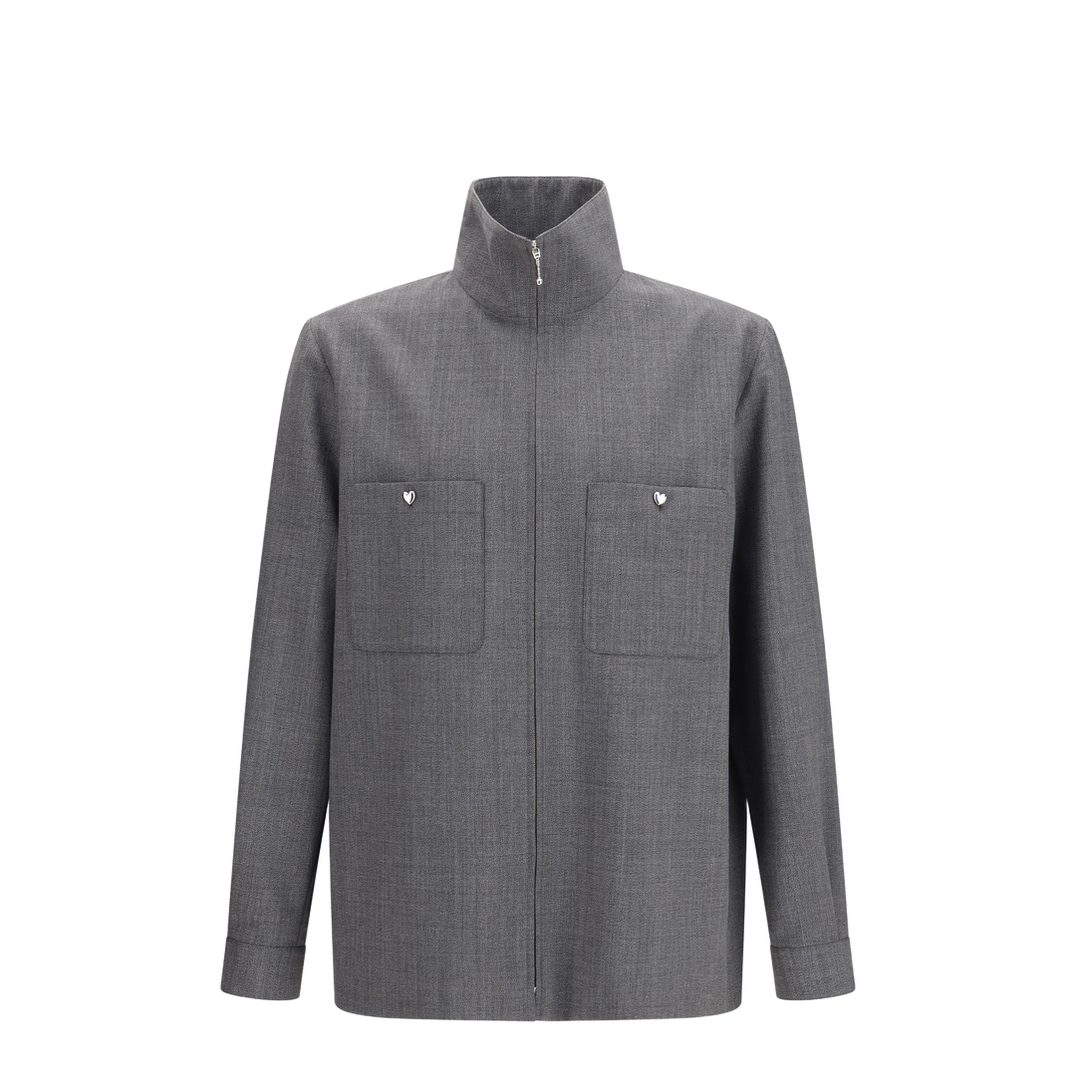 Mouliné Wool Shirt Jacket - Image 1