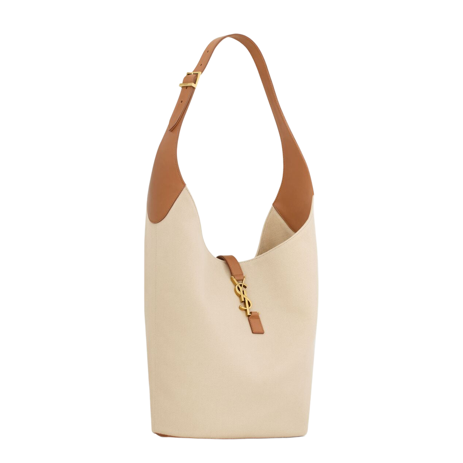 Hobo Bag in Canvas and Leather - Image 2