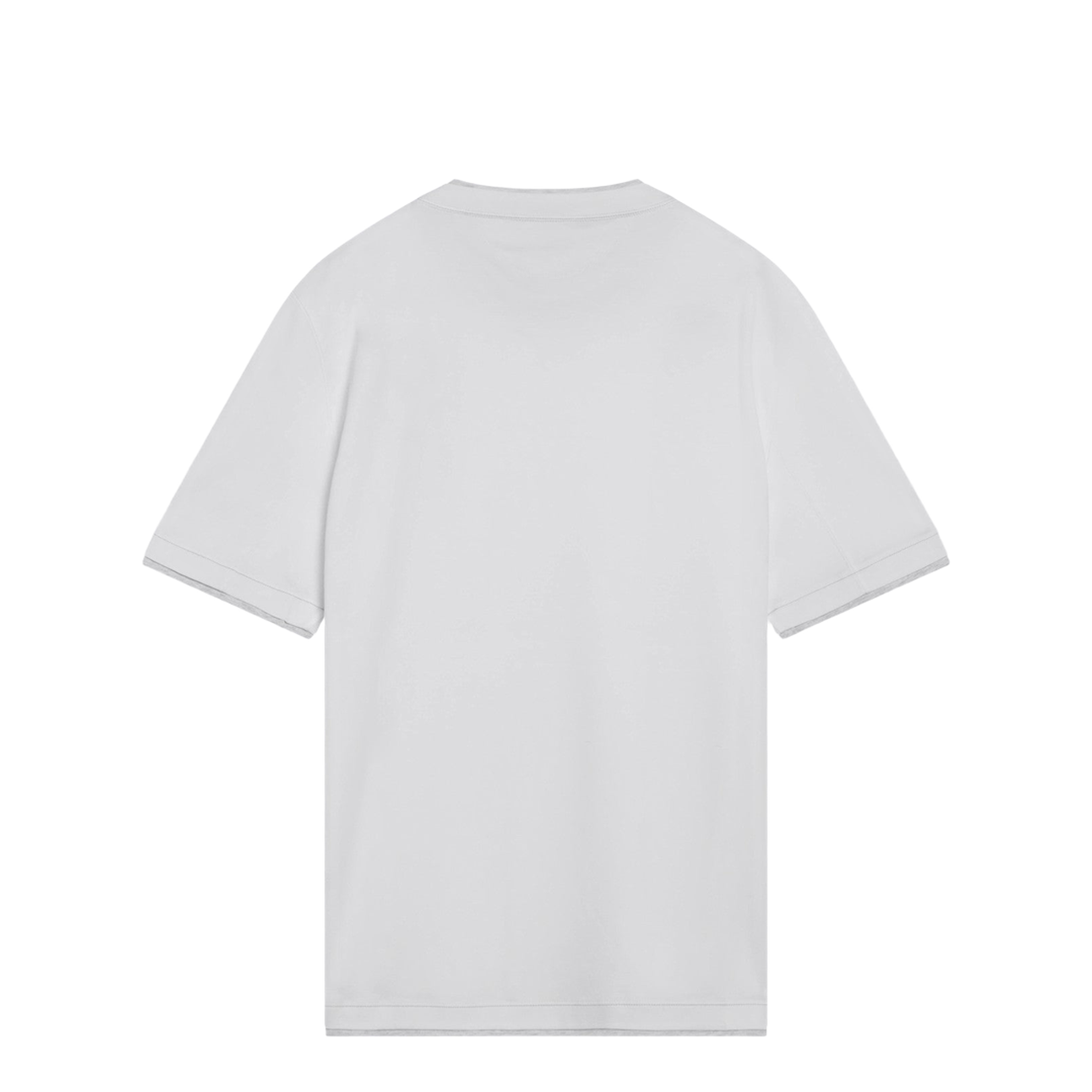 White T-shirt with Faux Layering Effect - Image 2