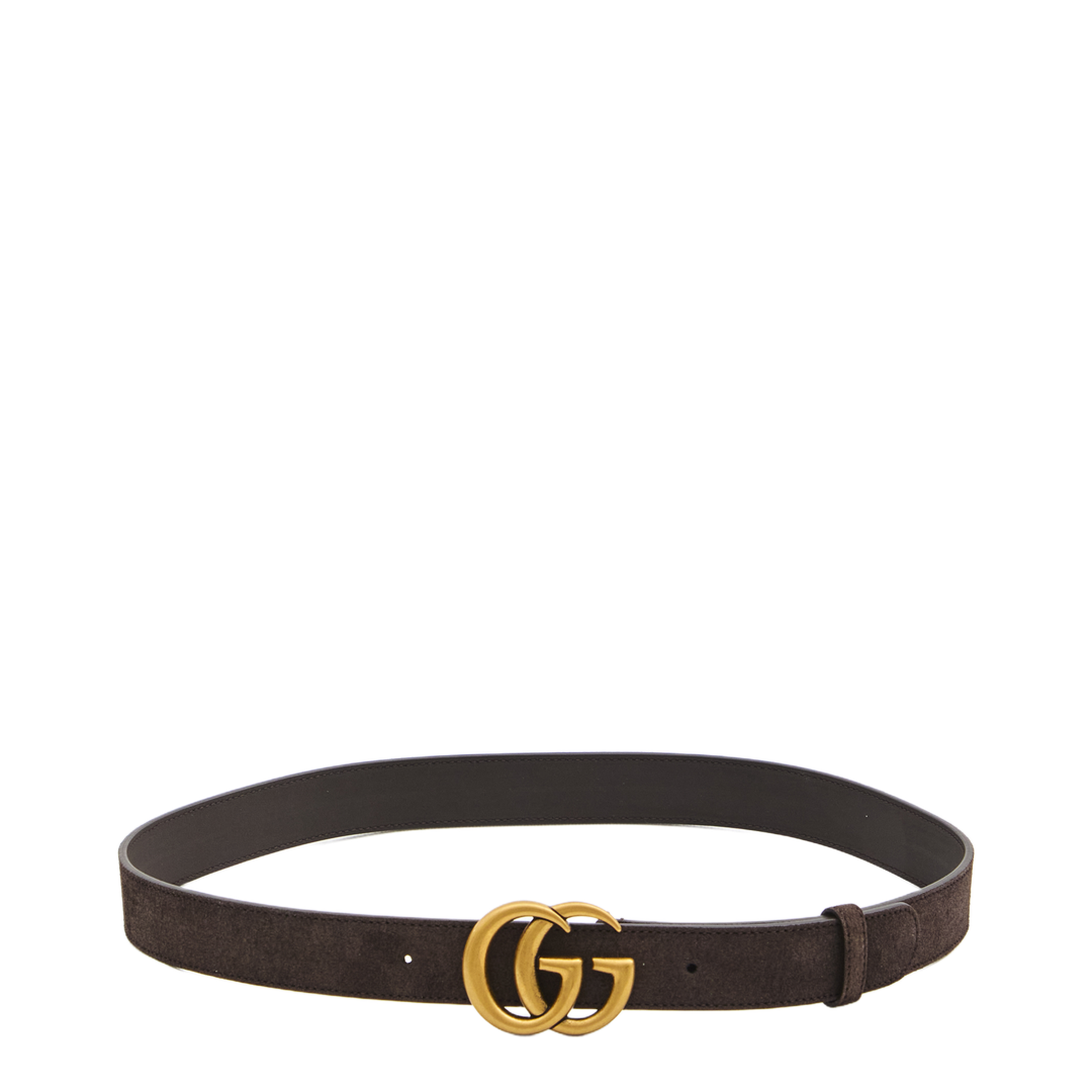 Thin Belt in Dark Brown Soft Suede - Image 1