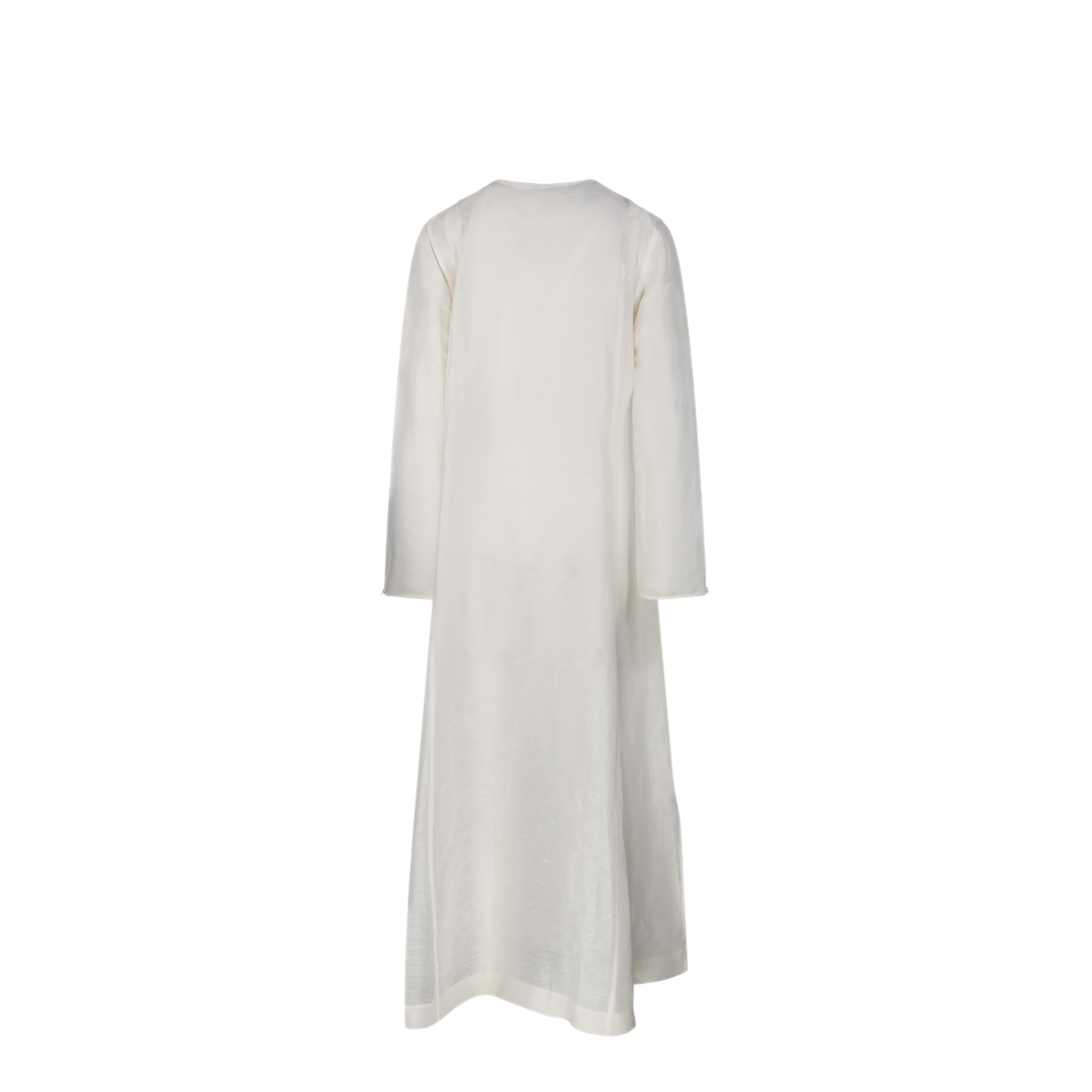 Ivory Linen Blend Caftan - Image 3