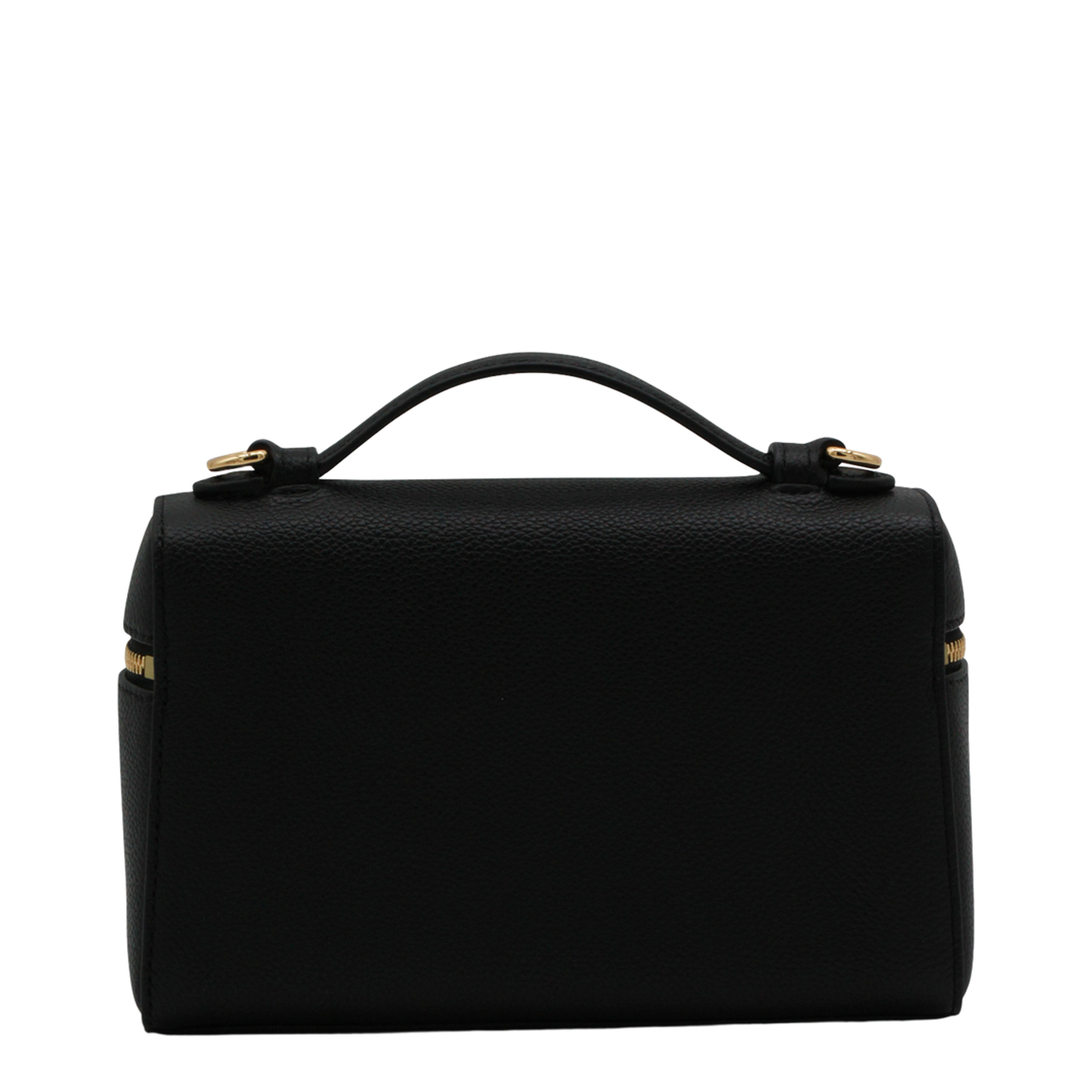 Romy Slim Top Handle Bag - Black - Image 5