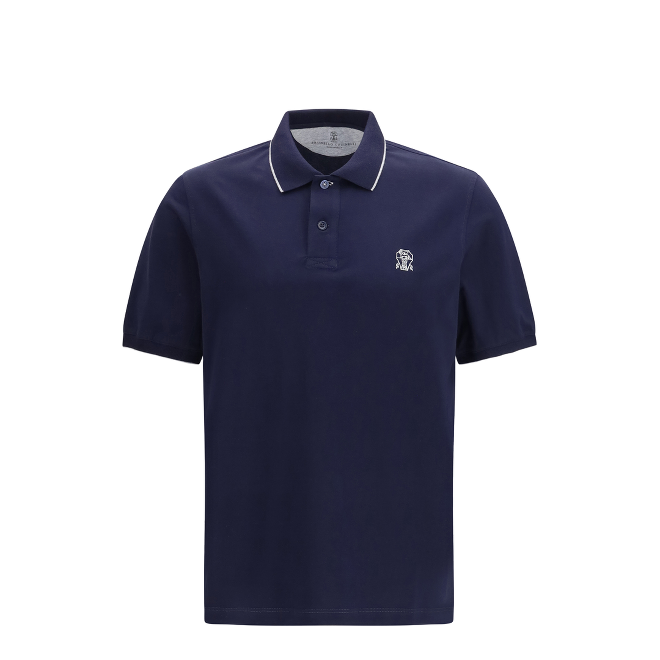 Polo in Cotton Jersey with Short Sleeves - Image 1