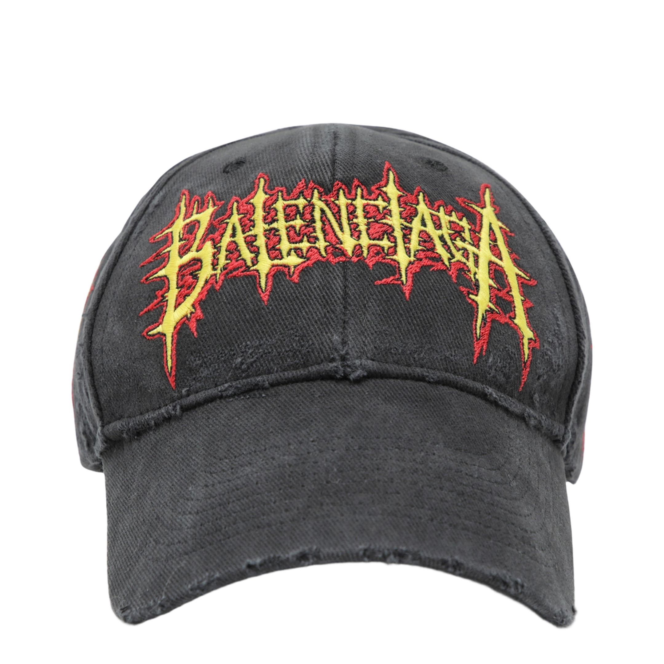Sacré Cœur Cotton Drill Baseball Cap in Faded Black - Image 1