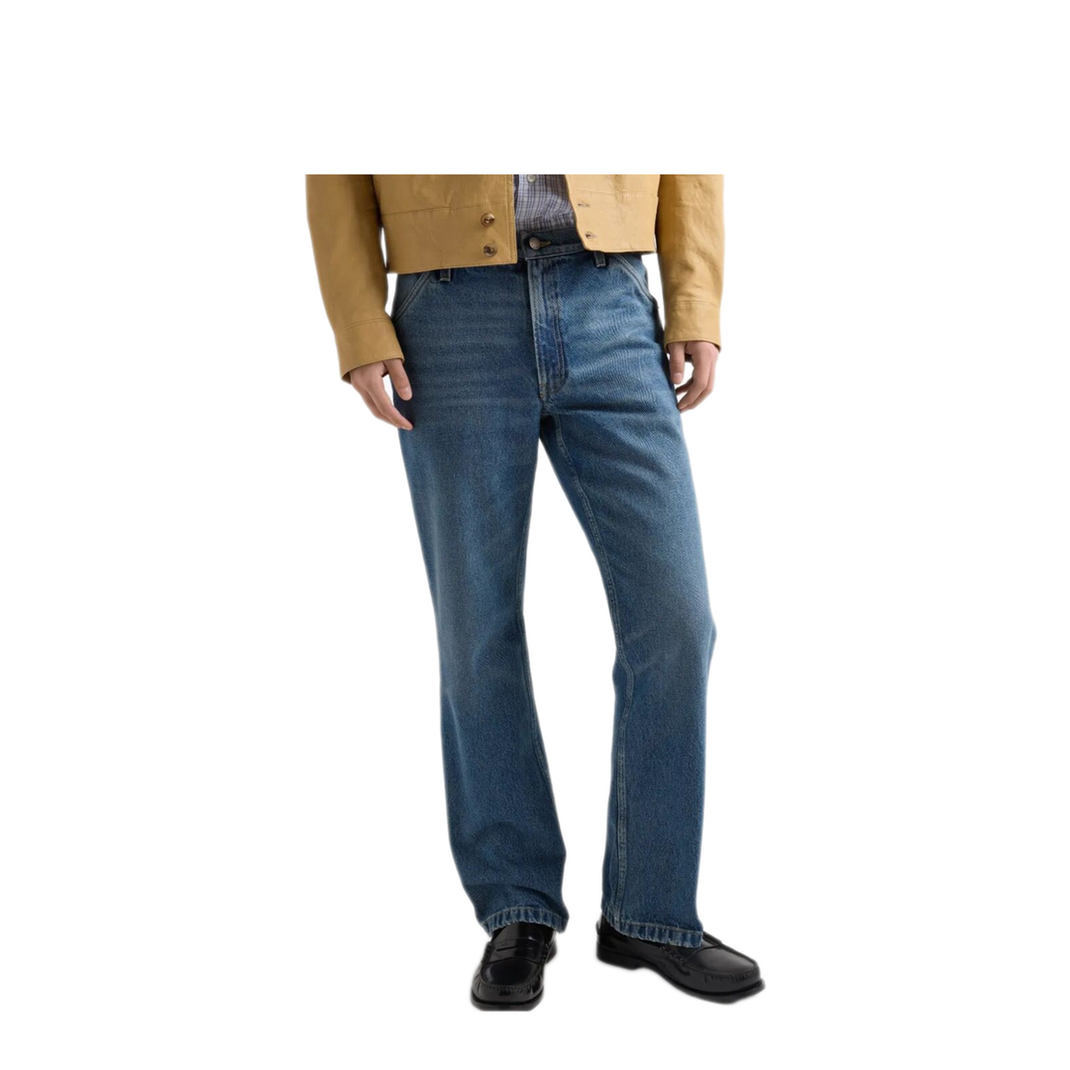 Tight Fit And Regular Waist Washed Denim Jeans - Image 5