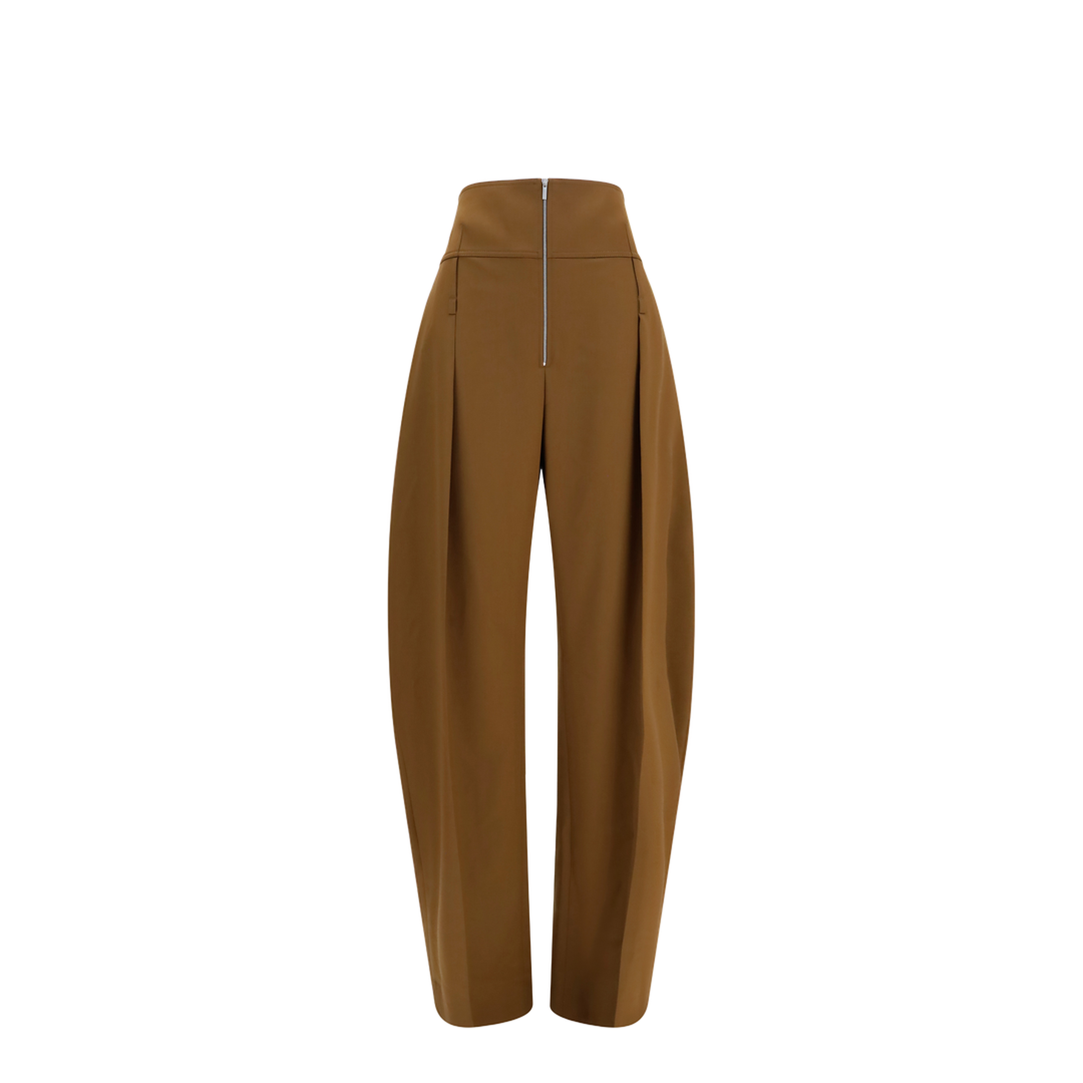 Wide Balloon-Fit Zip Pants - Image 1