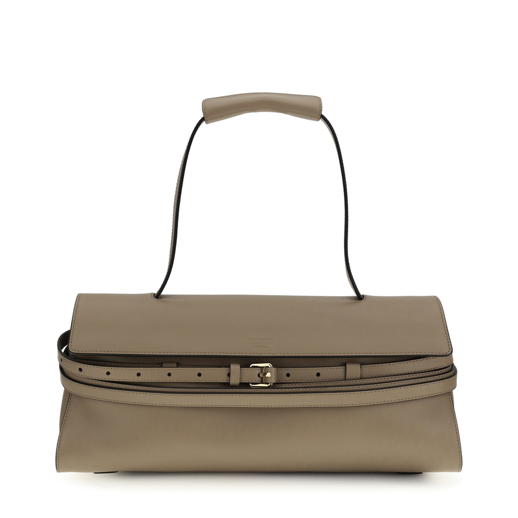 Tie Me Medium Sheepskin Shoulder Bag - Black - Image 1