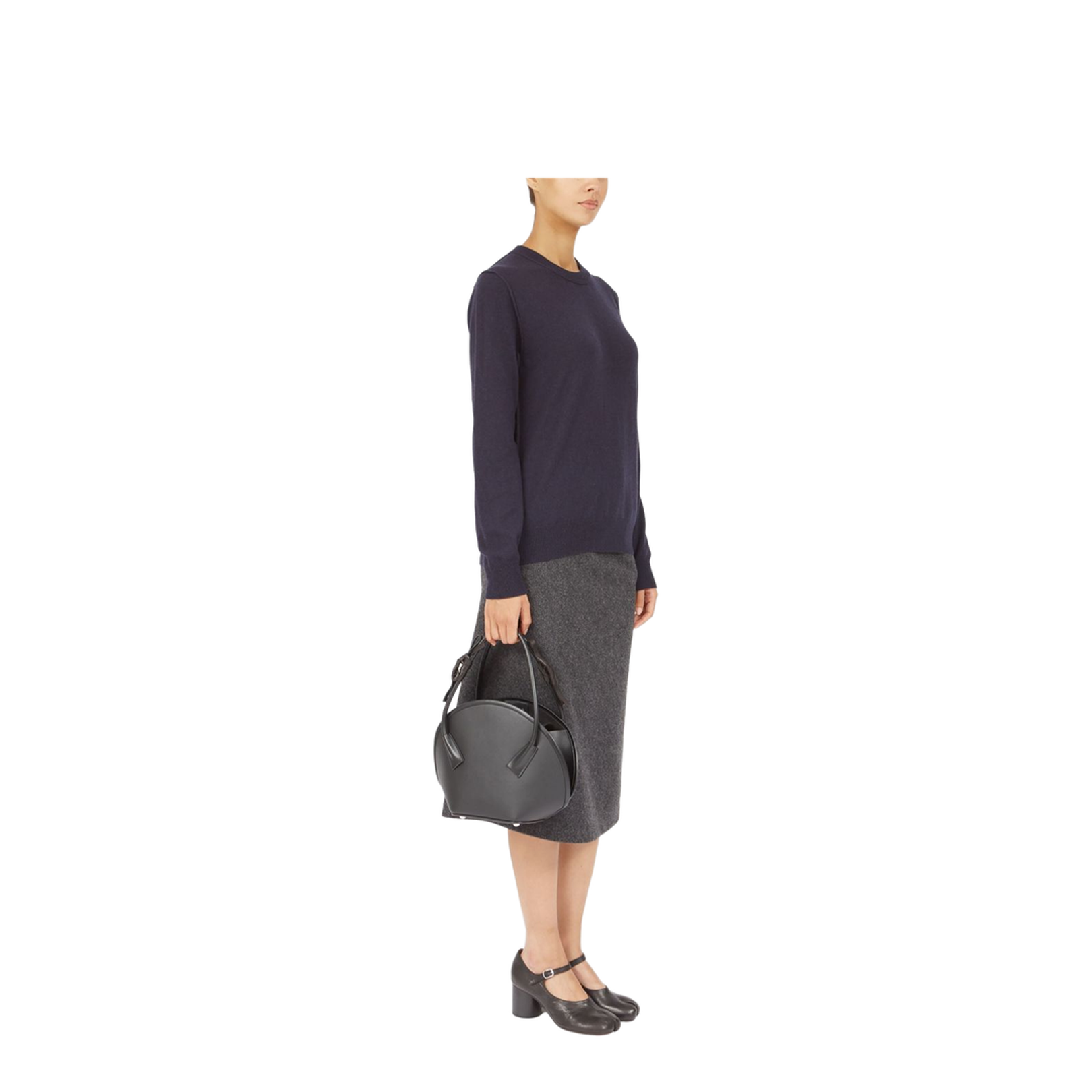 Fortune Small Calf Leather Handbag - Black - Image 5