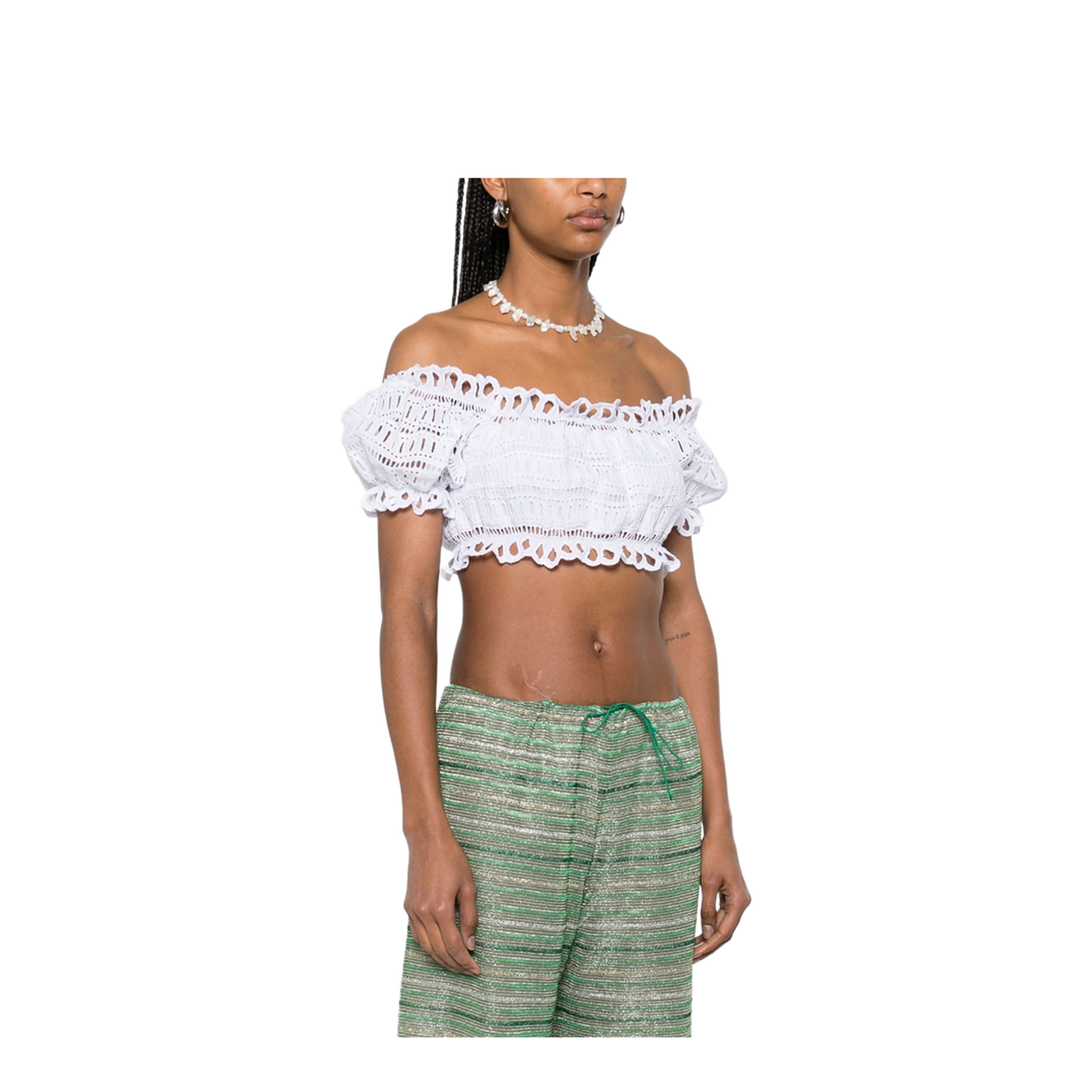 Off-shoulder Lace-detail Top - Image 5