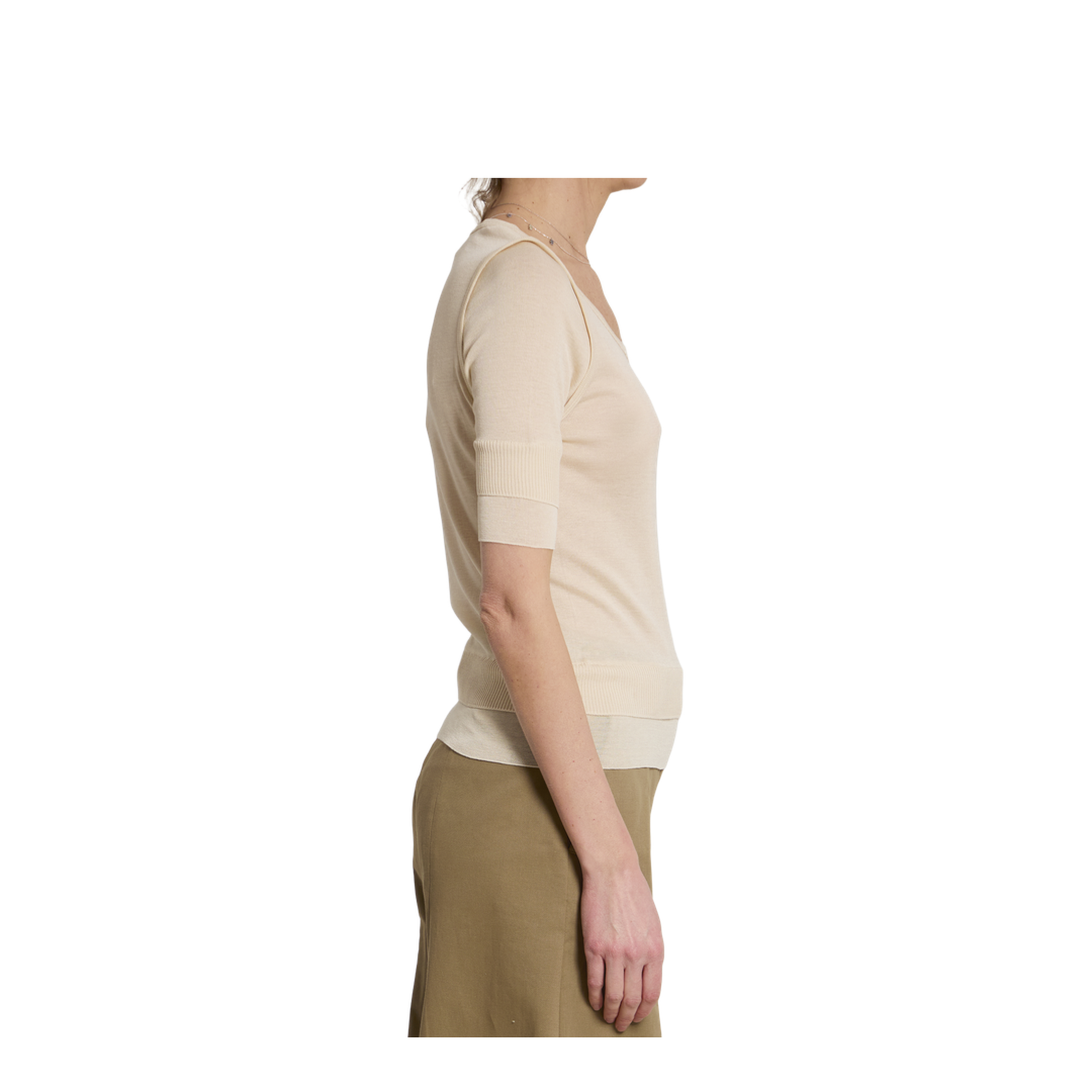 Trompe L'Oeil Viscose And Silk Top - Image 3