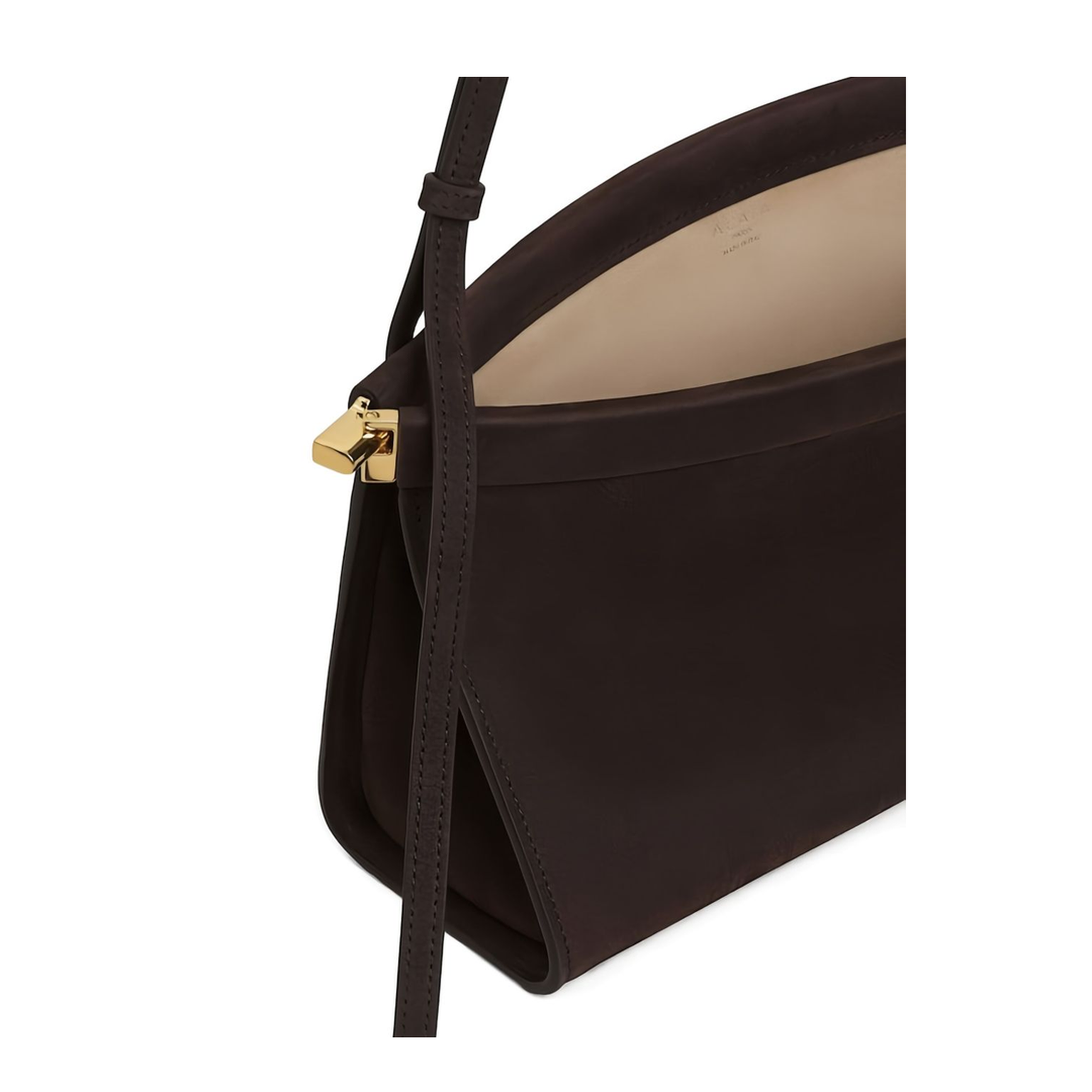 Le Click East West Medium Nubuck Shoulder Bag - Anthracite - Image 4