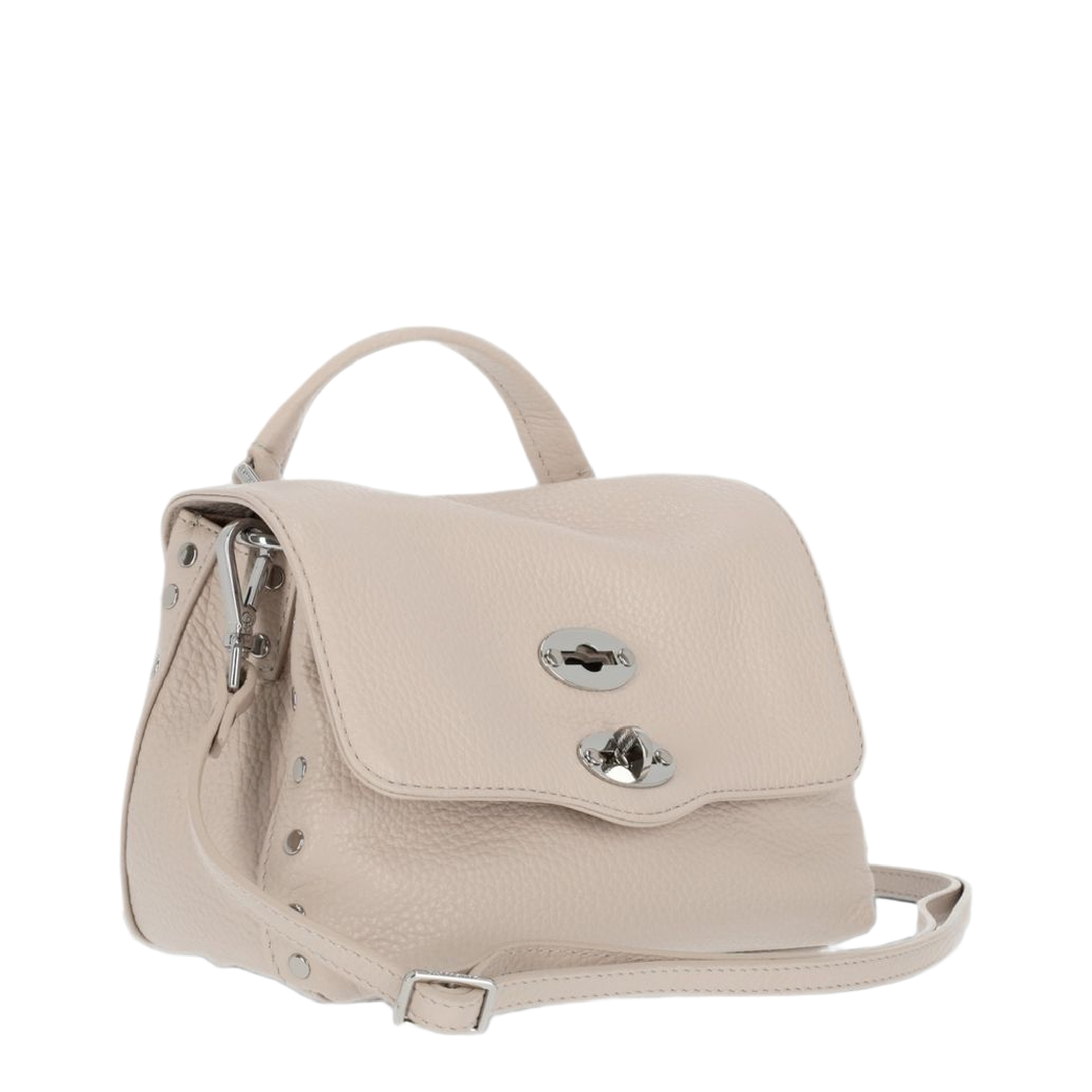 Postina Baby Cowhide Handbag - White Carnaroli - Image 5