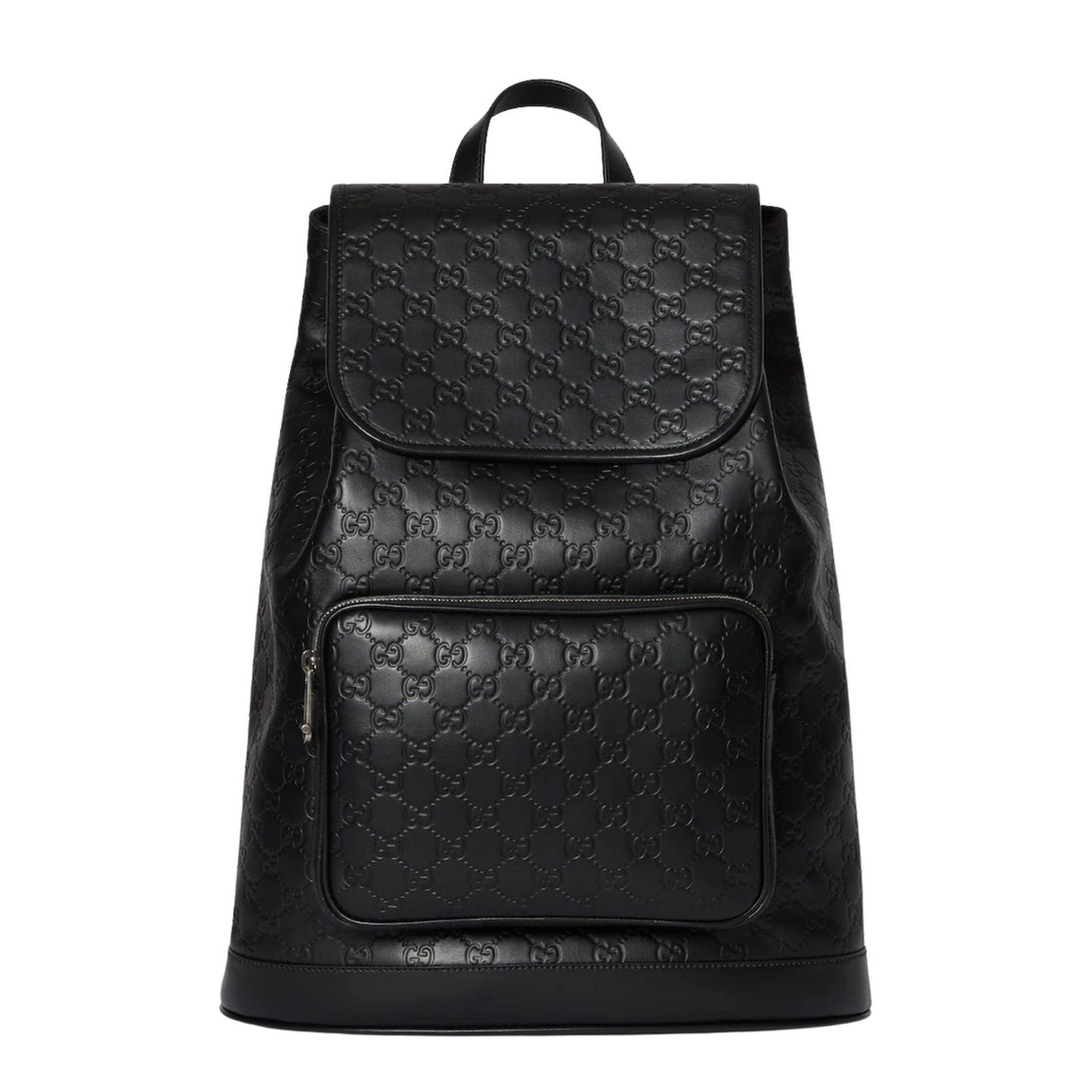 GG Emblem Medium Calfskin Backpack - Black - Image 5