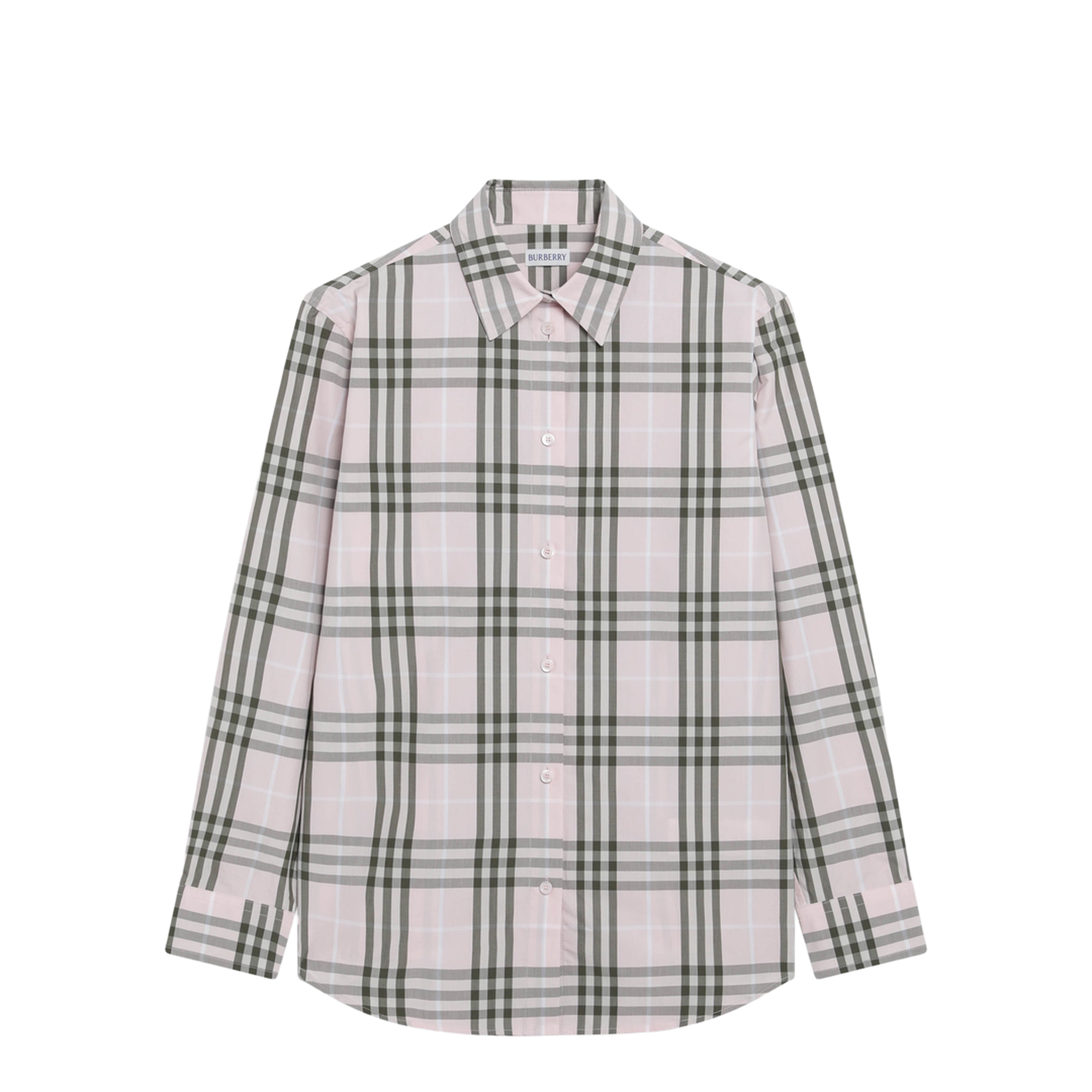 Pink Cotton Check Pattern Shirt - Image 1
