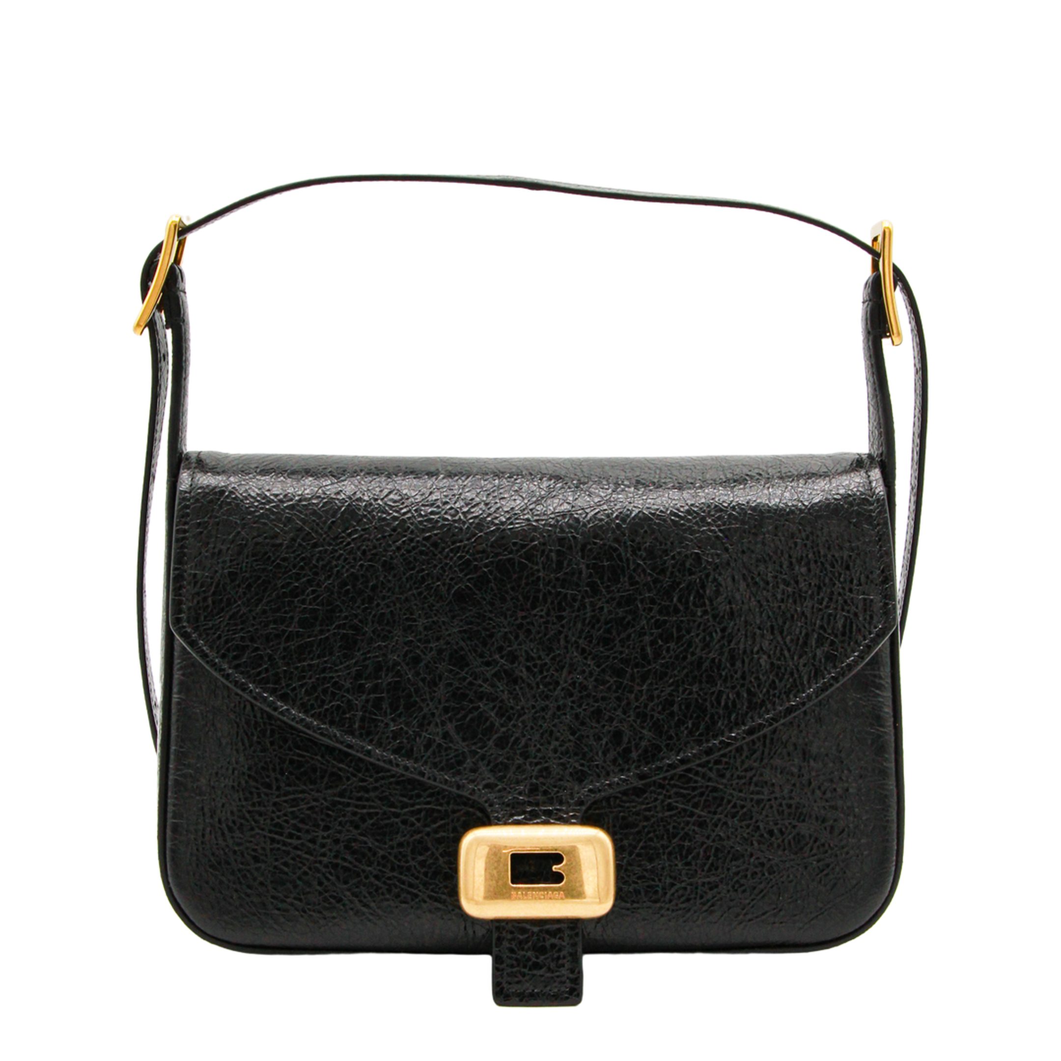 Clicca Medium Arena Lambskin Shoulder Bag - Black - Image 2