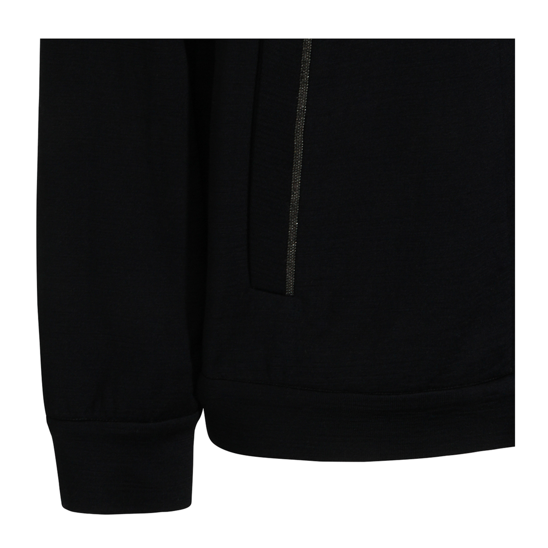 Cotton and Silk Interlock Hooded Topwear - Image 7