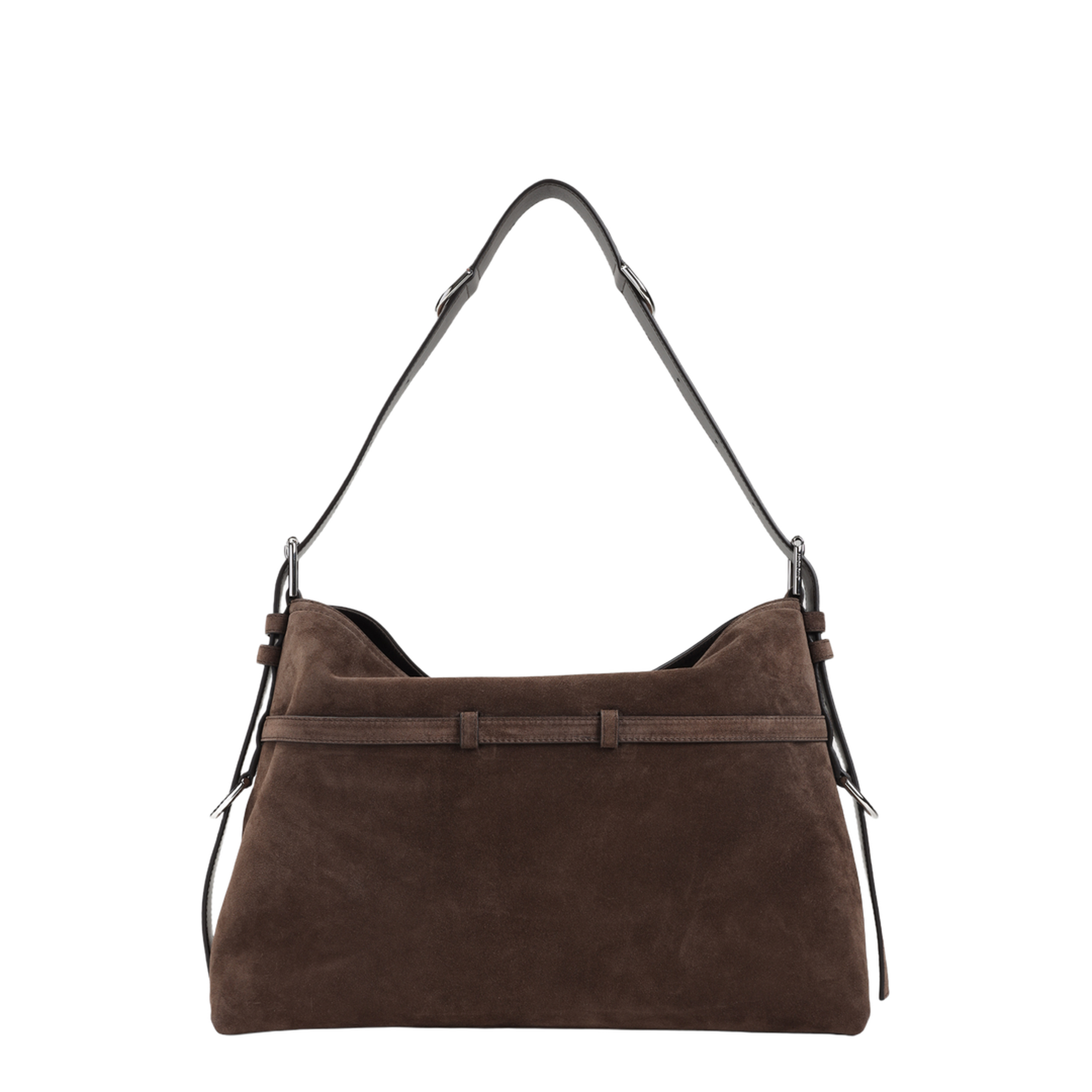Medium Voyou Shoulder Bag Ebony Brown - Image 4