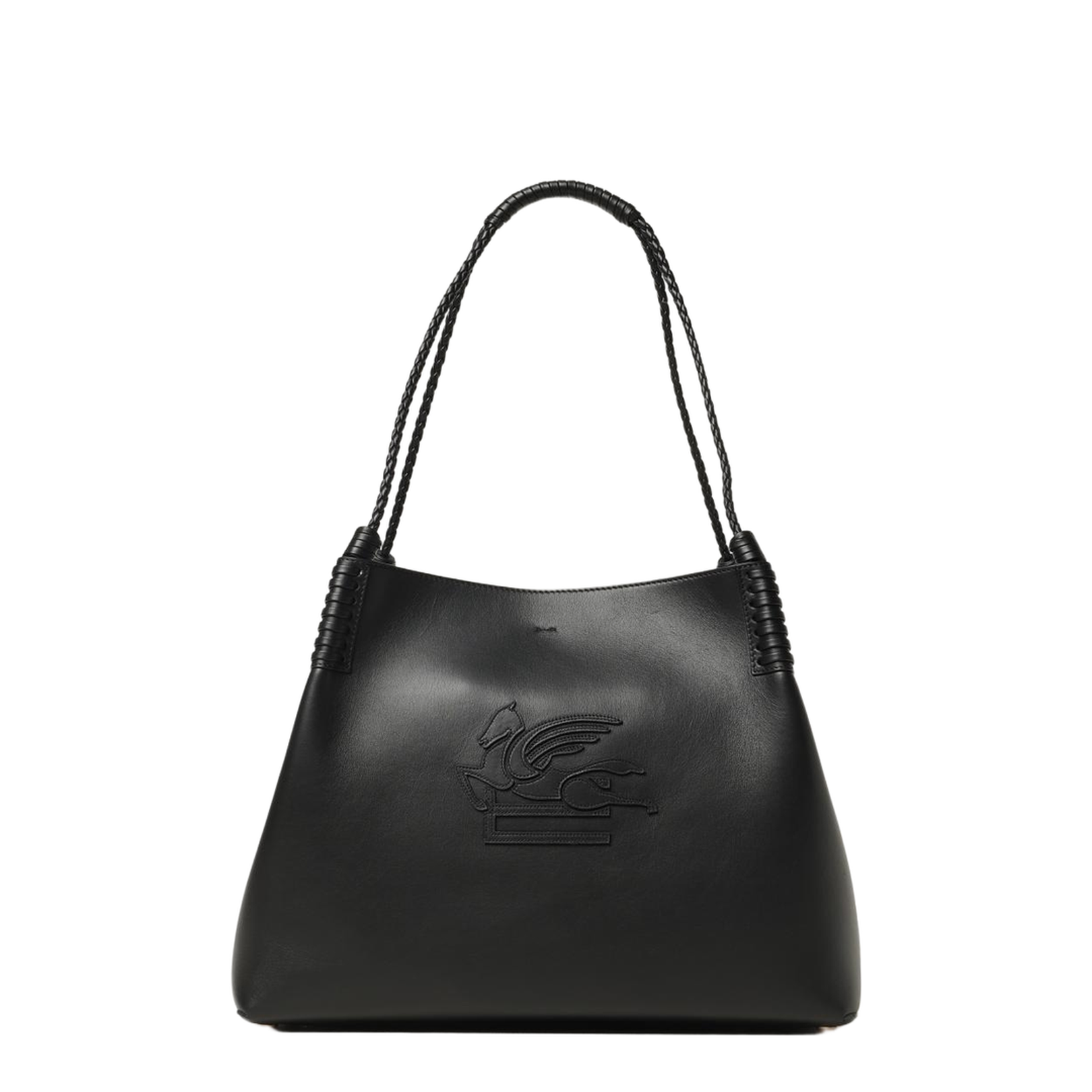 Libra Medium Calfskin Shoulder Bag - Black - Image 1