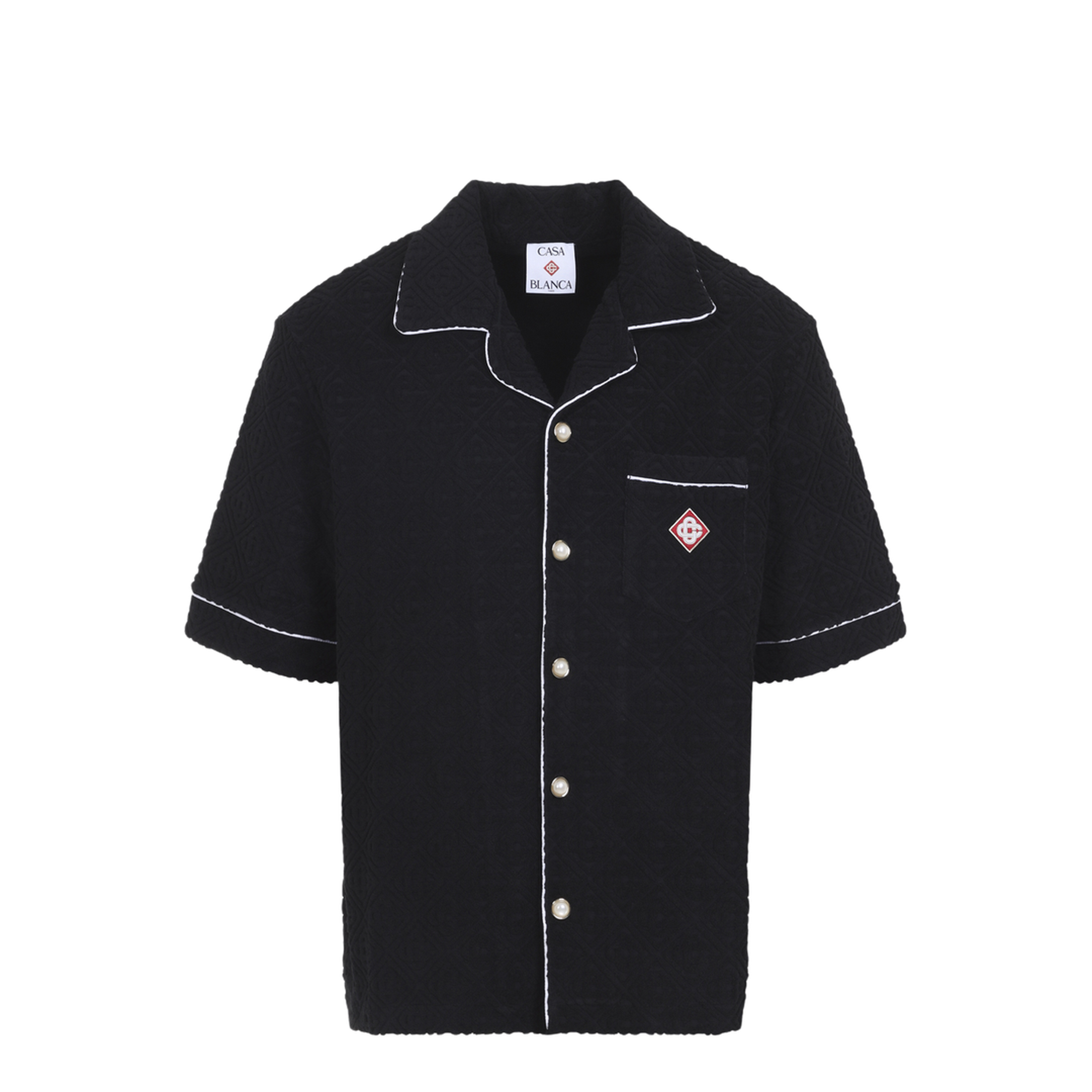 Towelling Monogram Shirt - Image 1