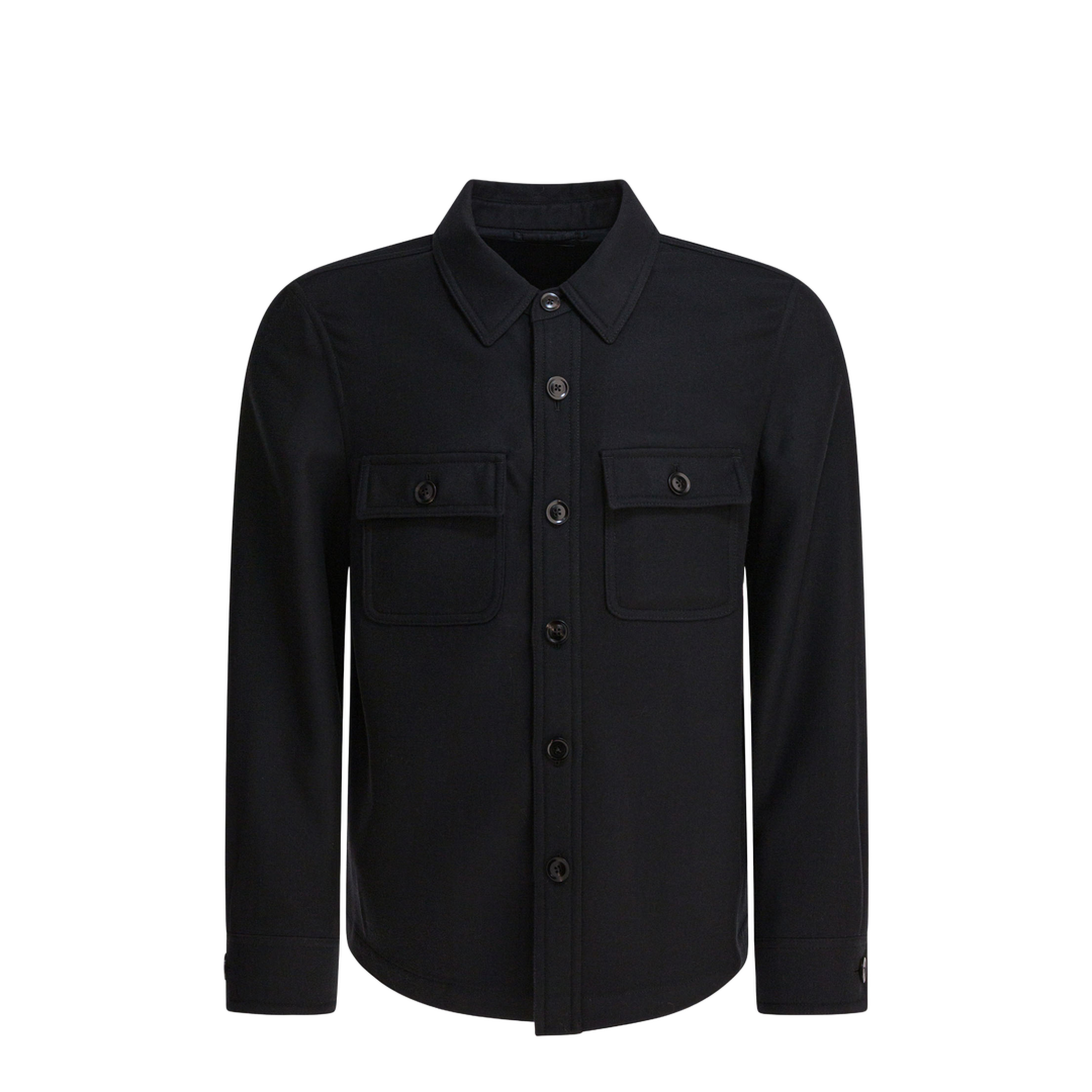 Wool And Silk Overshirt Jacket - Image 1