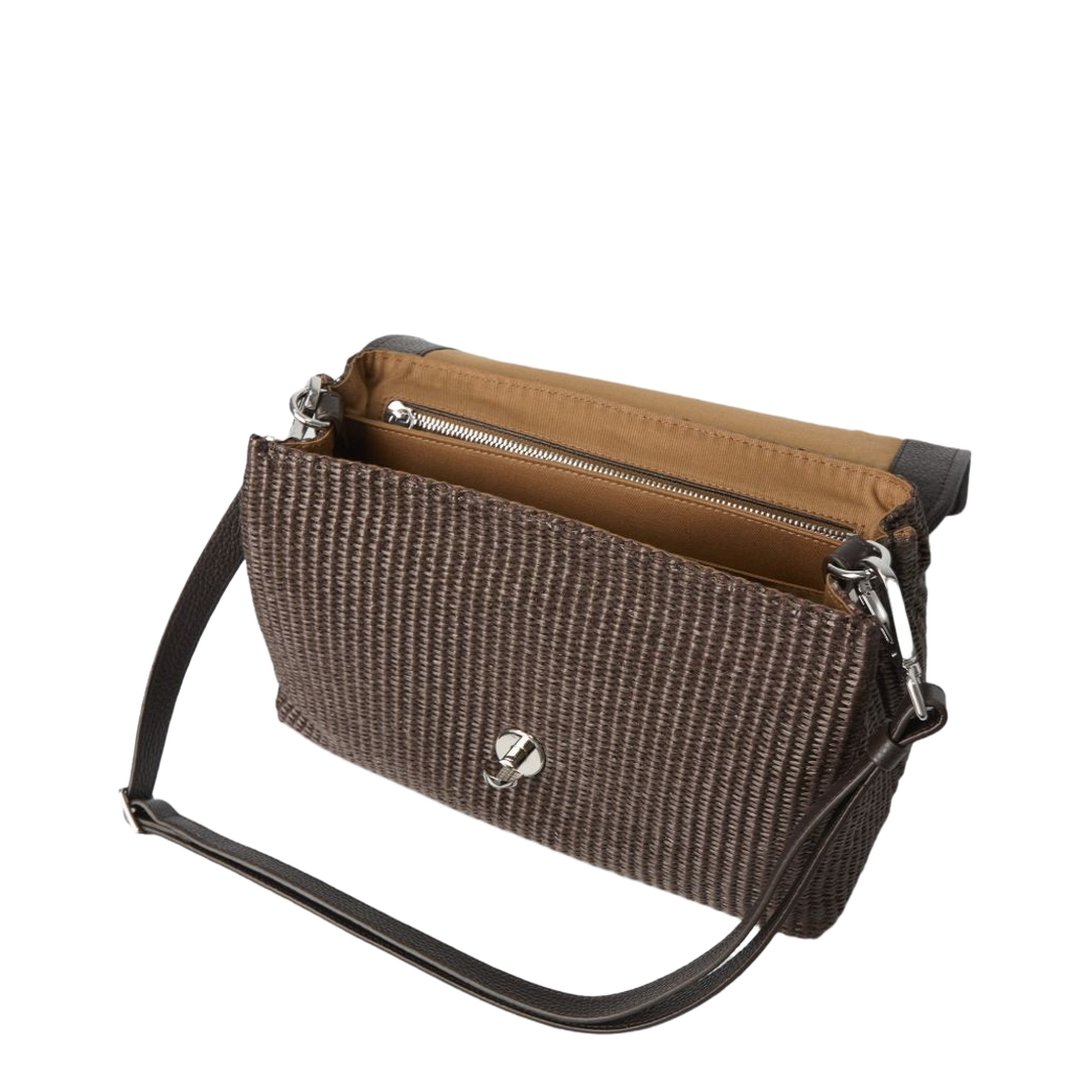 Postina Baby Wicker Top-Handle Bag - Brown Sottobosco - Image 4