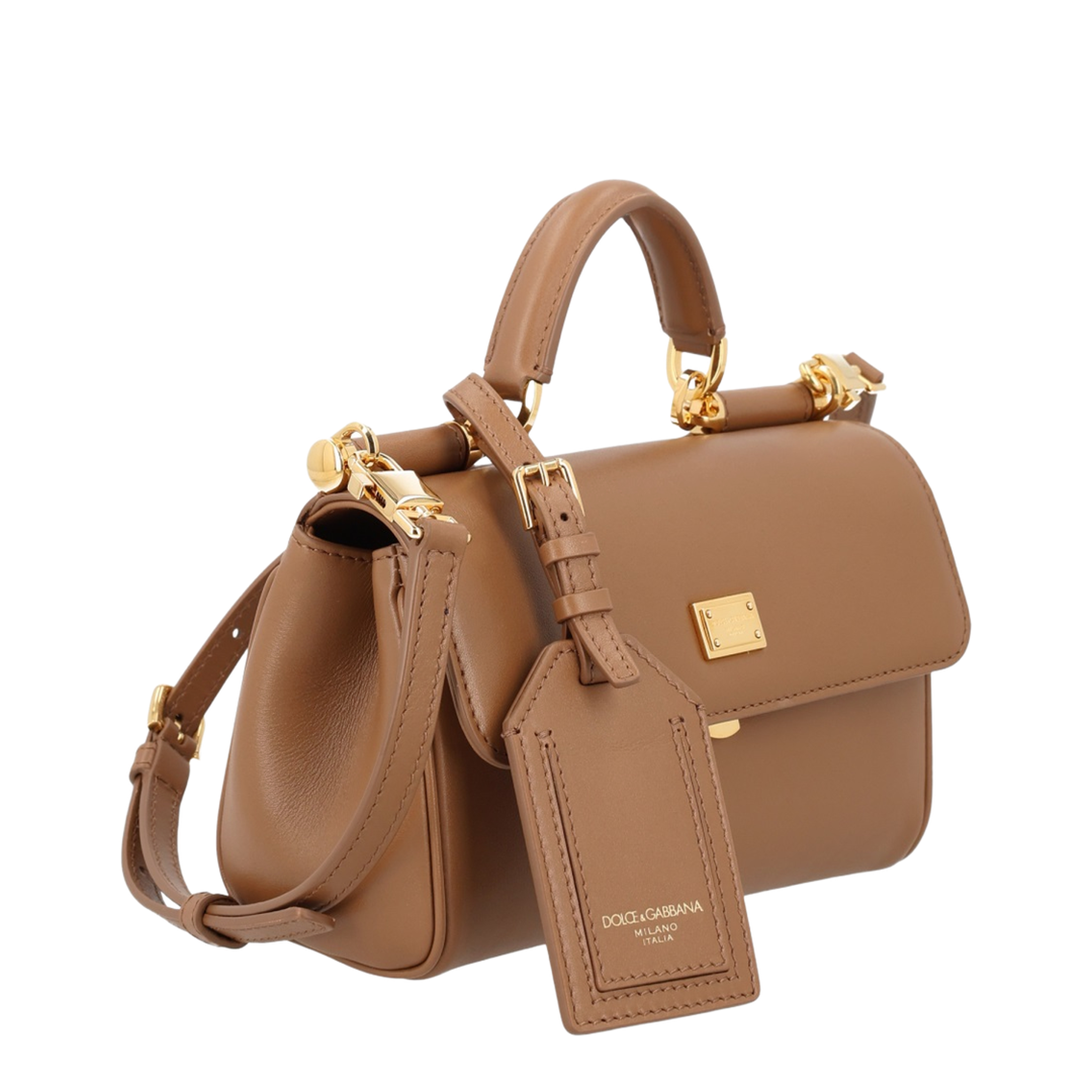My Sicily Mini Plongé Calfskin Handbag - Brown - Image 4