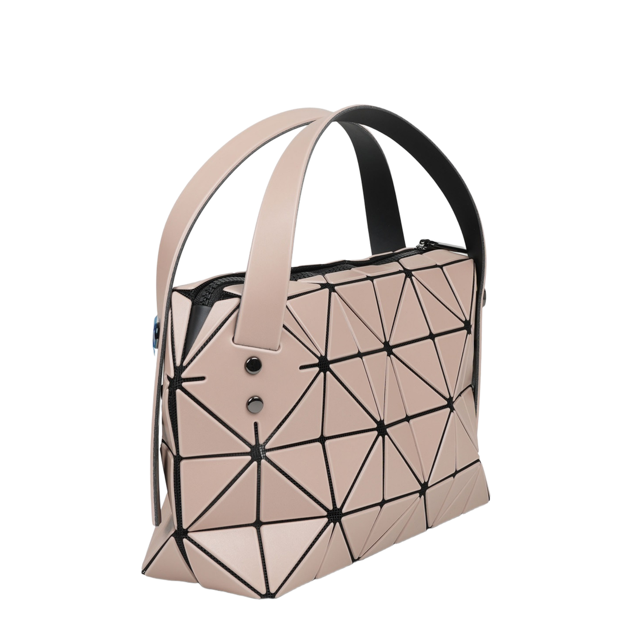 Mini Boston Handbag - Greige - Image 3