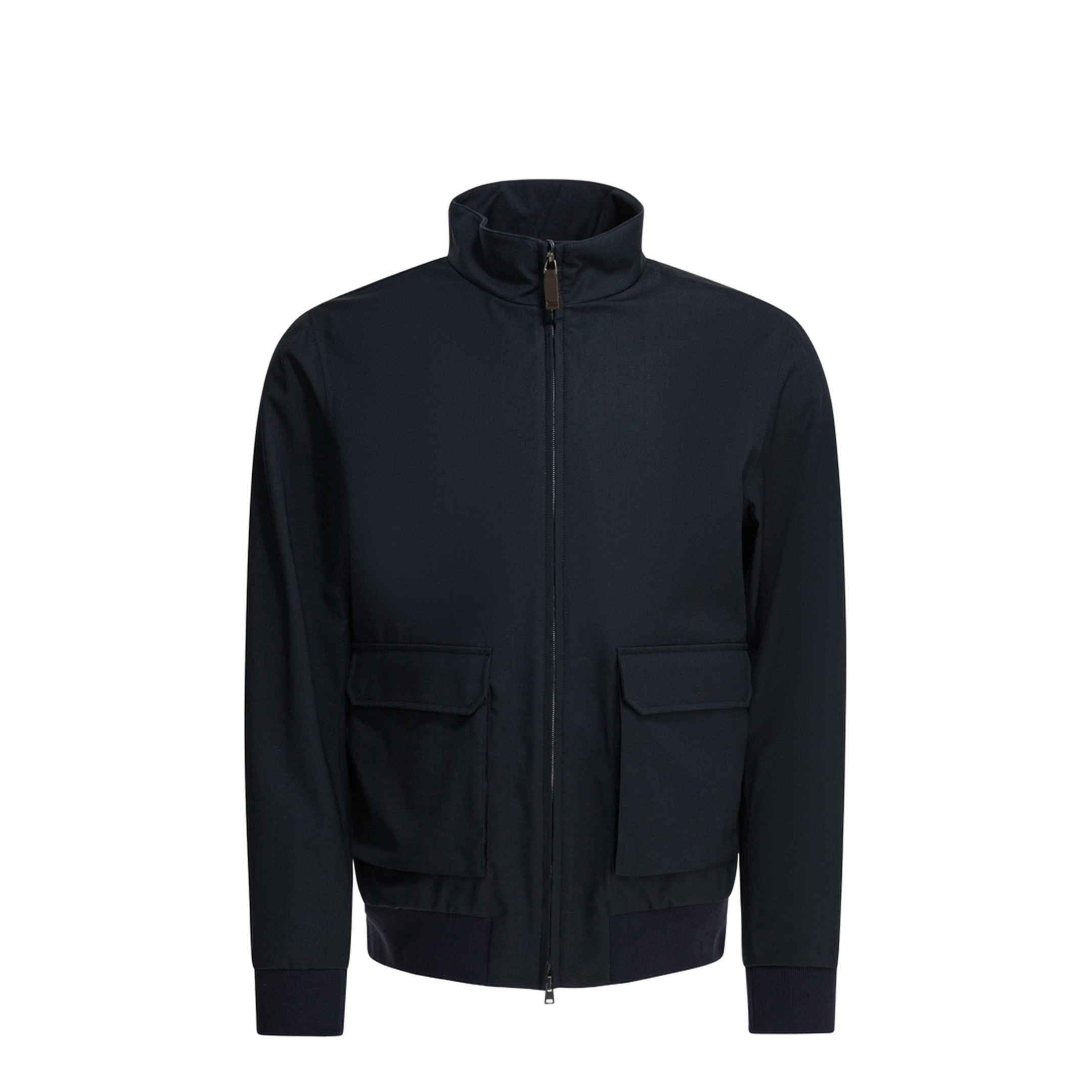 Virgin Wool Bomber Jacket - Image 1