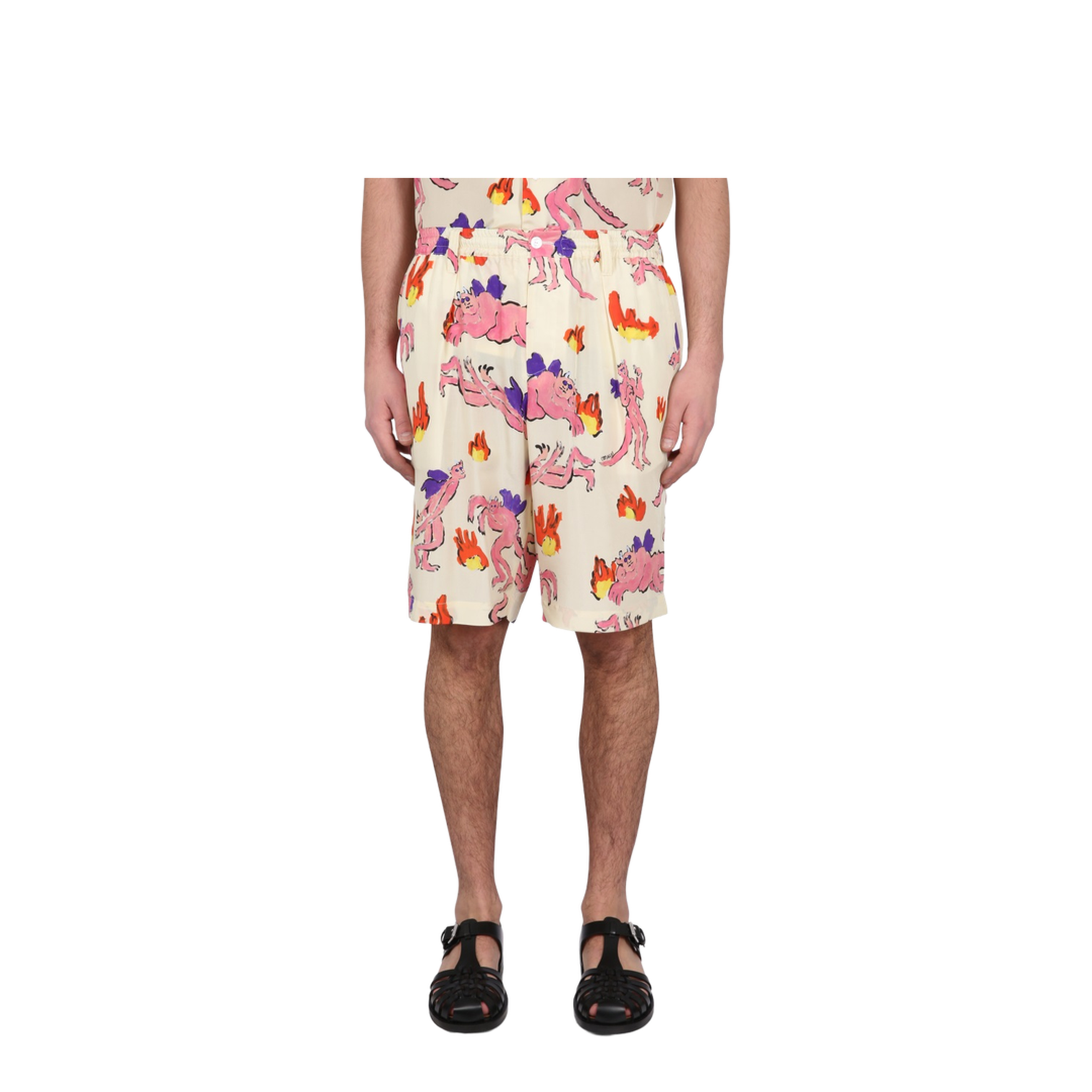 Bermuda Shorts with Print - Image 1