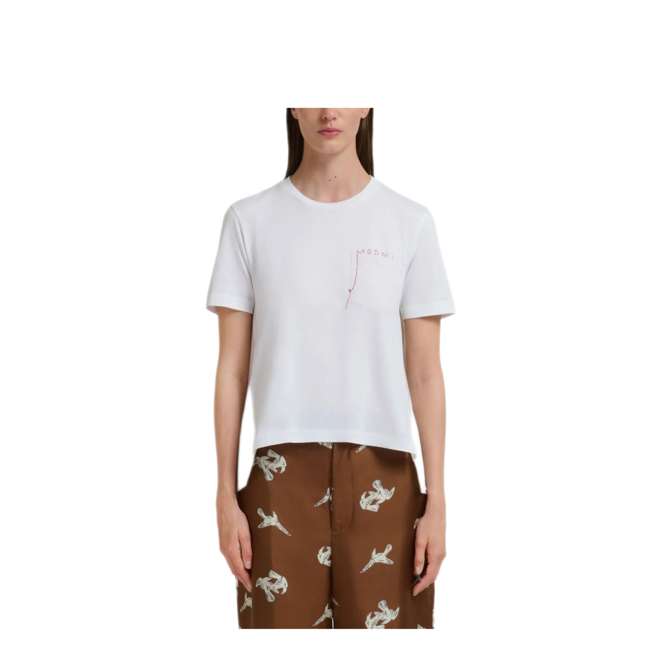 Cotton T-Shirt with Embroidered Logo - Image 2