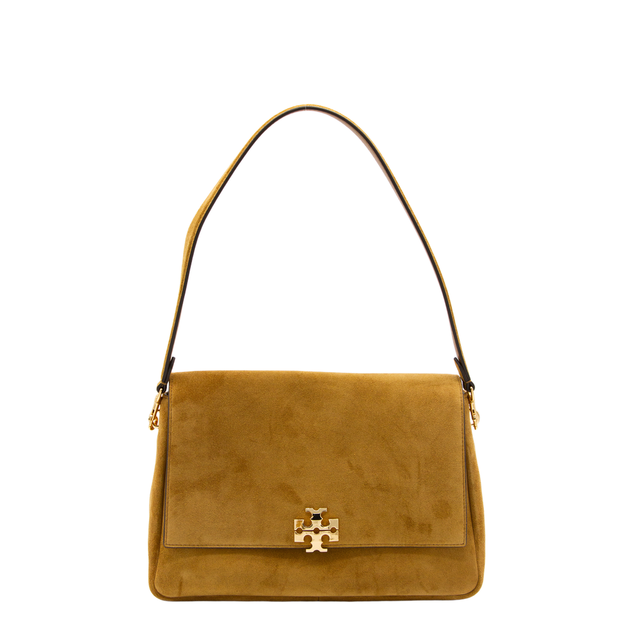 Charlie Suede Shoulder Bag - Toffee - Image 8