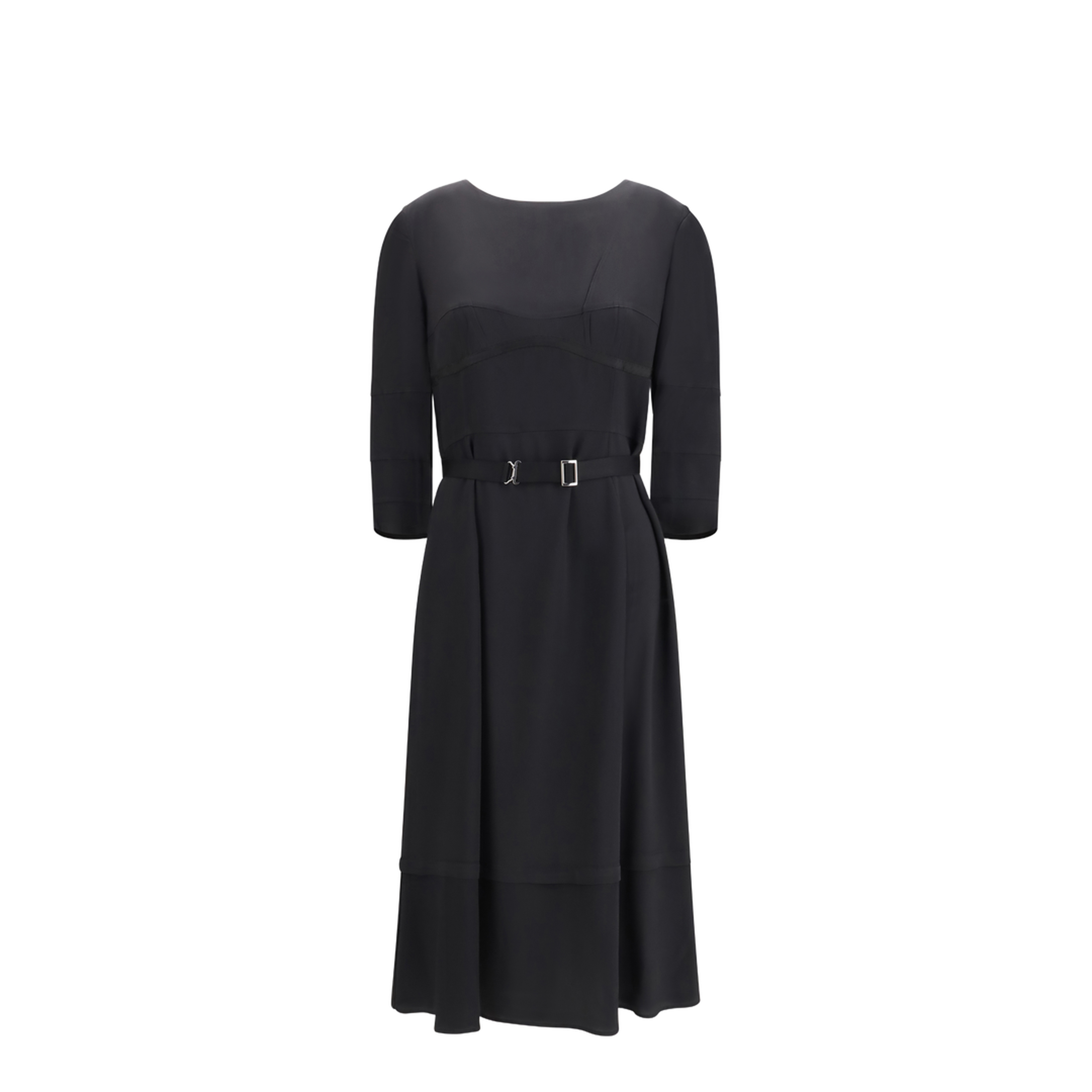 Wool And Silk Midi Dress - Image 1