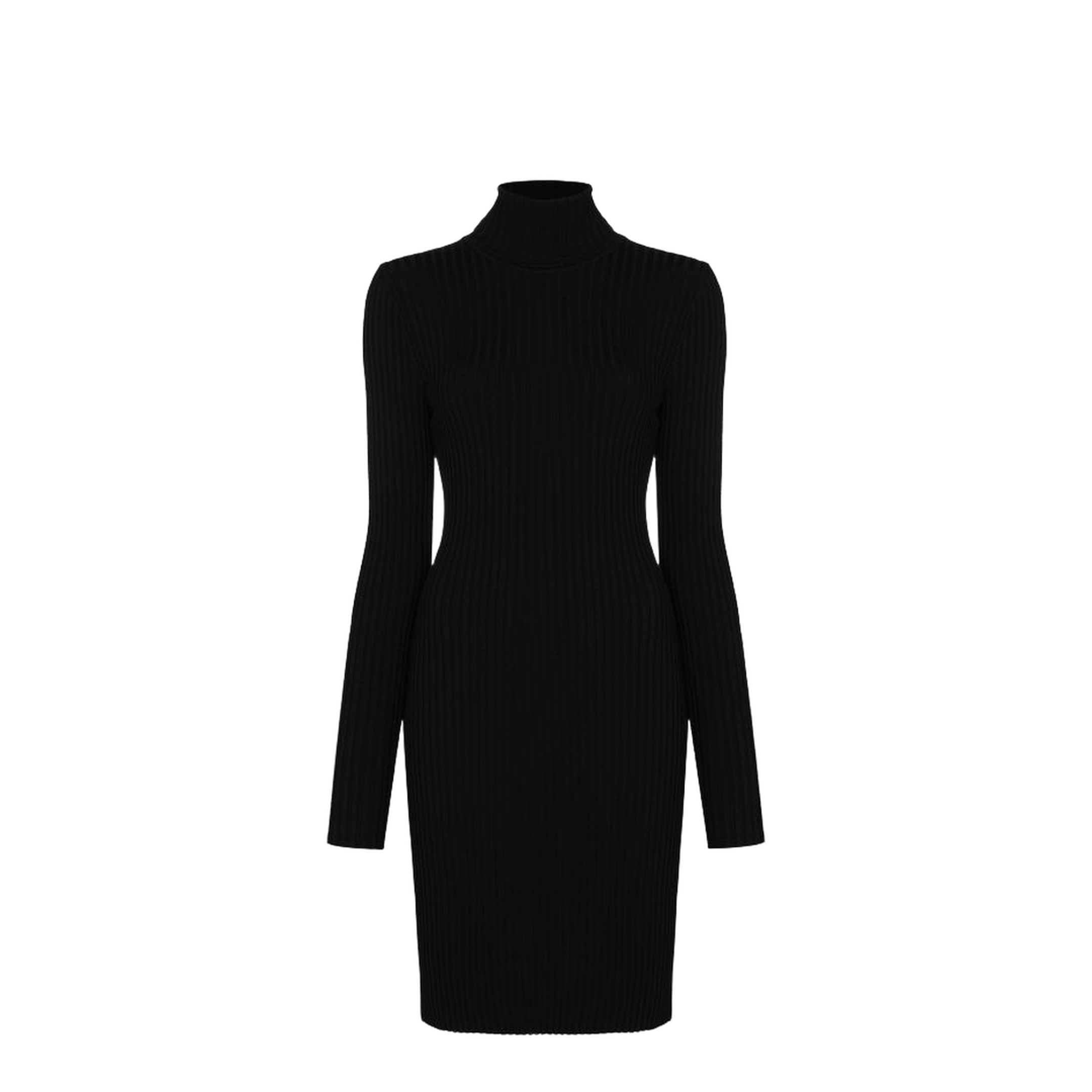 Merino Rib Dress - Image 3