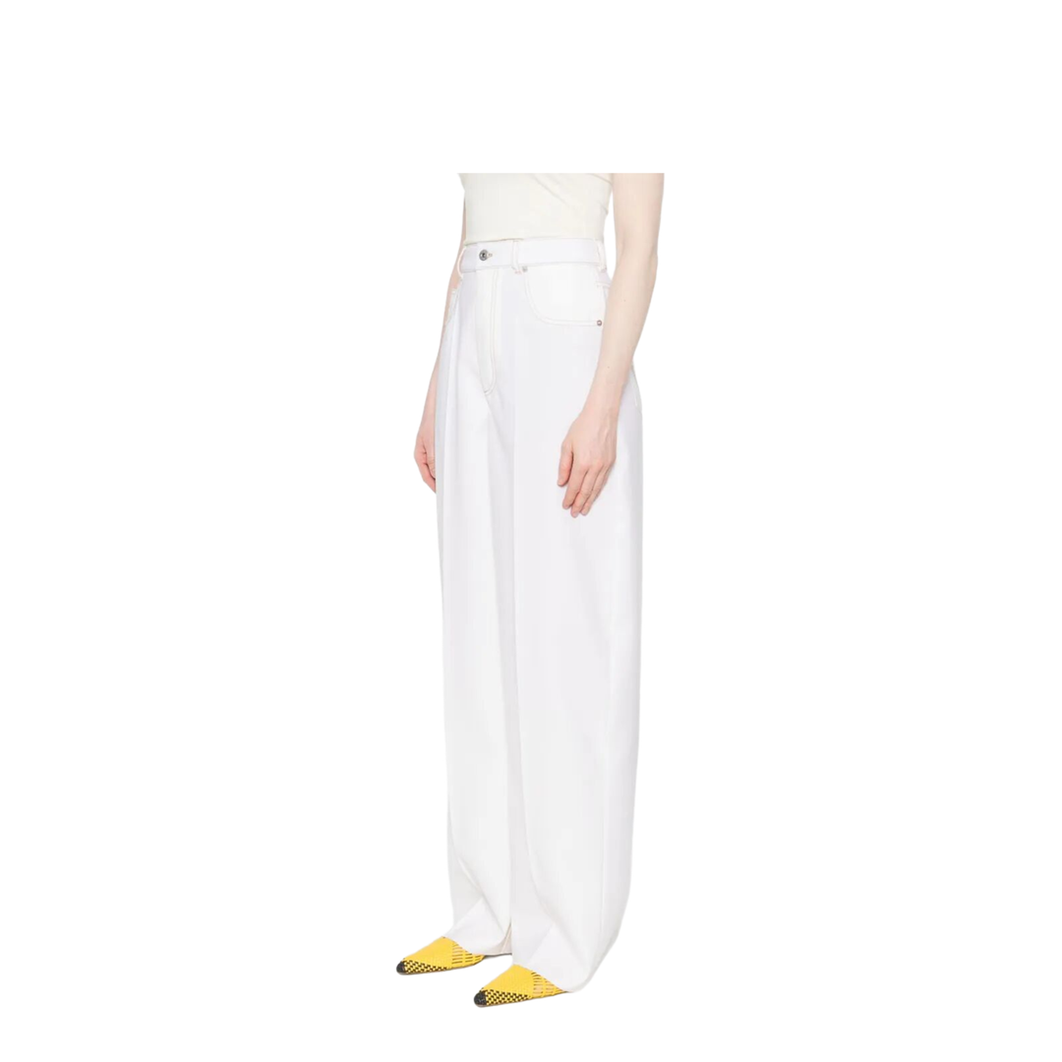 Wide Leg Denim Pants - Image 2