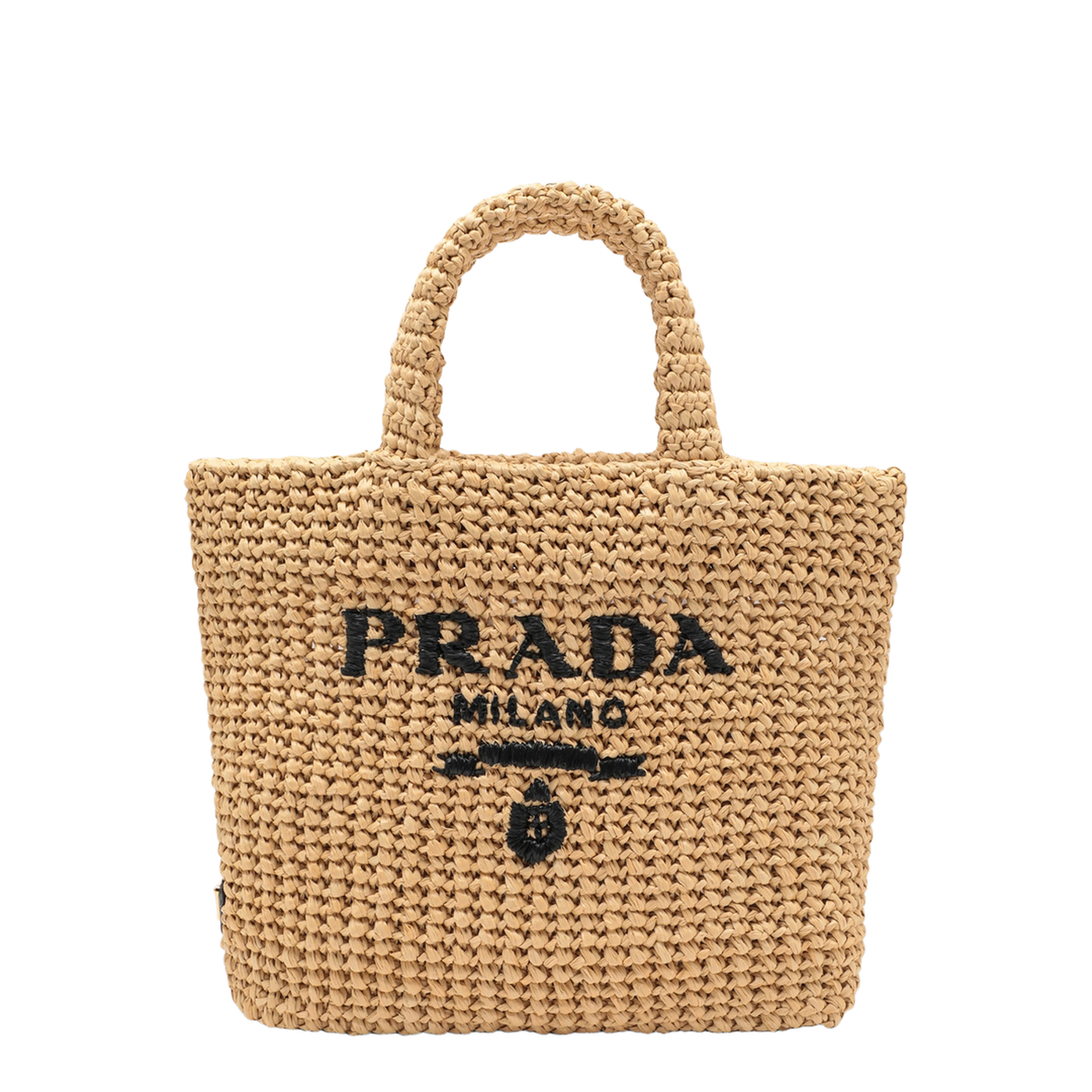 Small Crochet Tote - Natural - Image 1