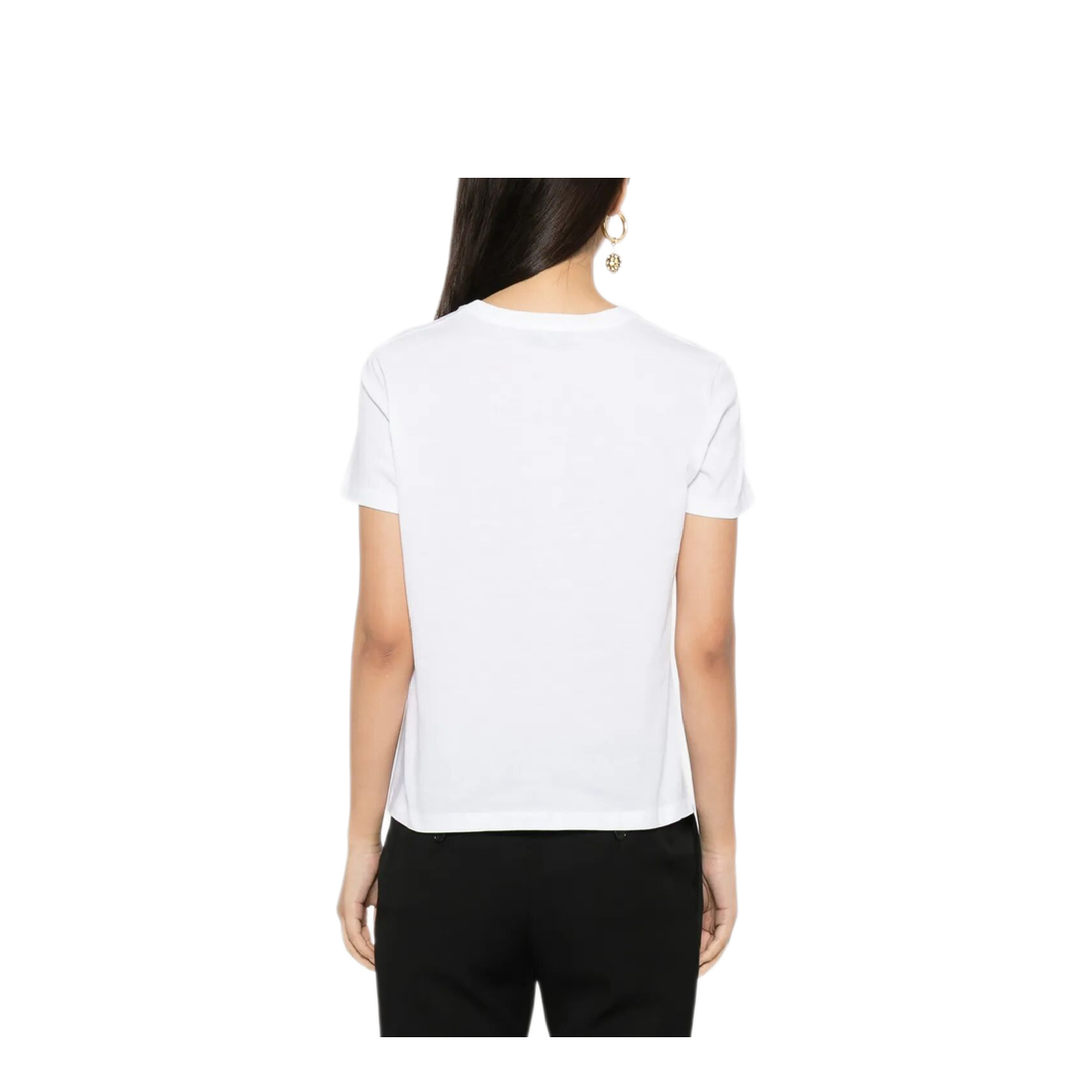Cotton T-Shirt with Logo Embroidery - Image 5
