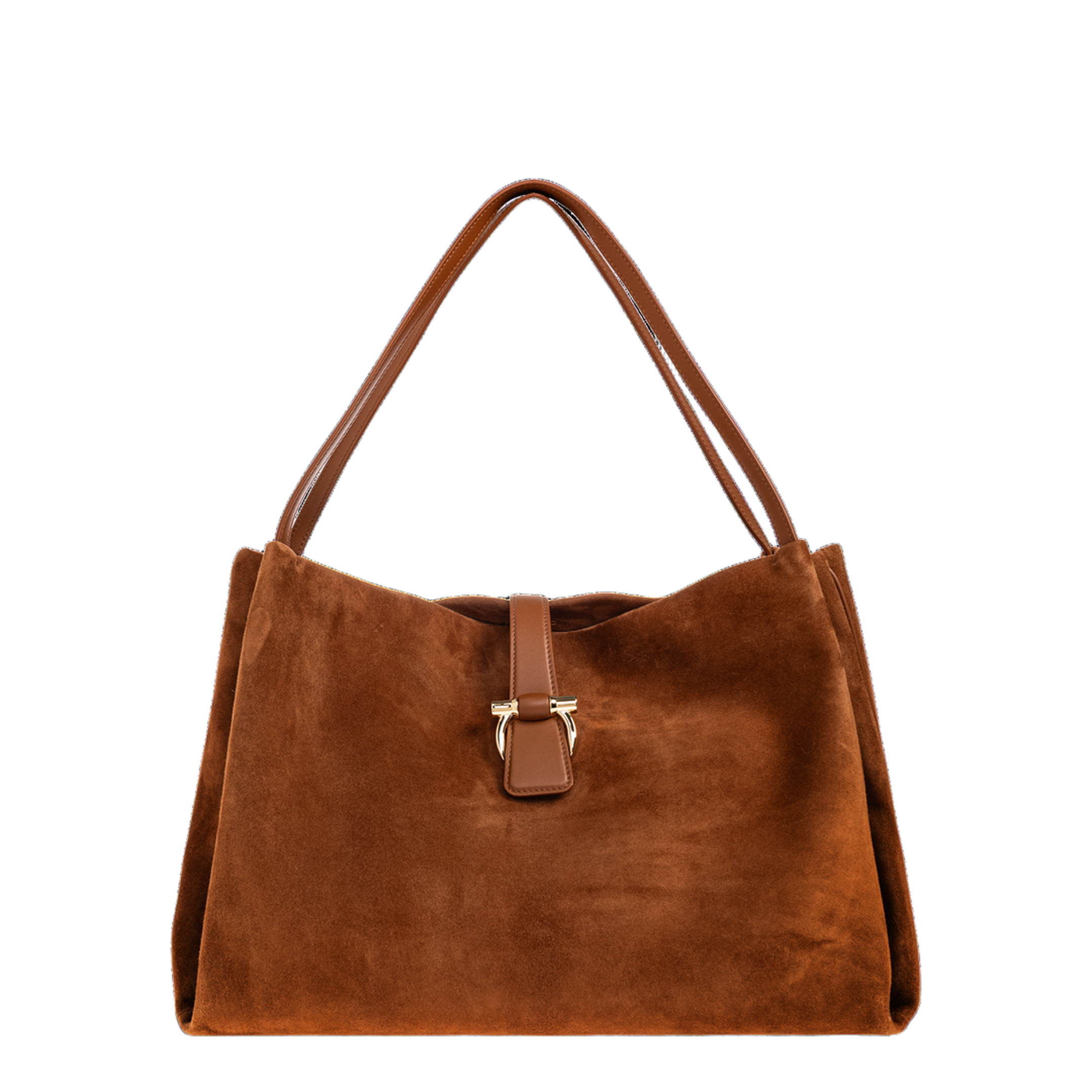 Tote M Medium Suede Tote Bag - Natural - Image 1
