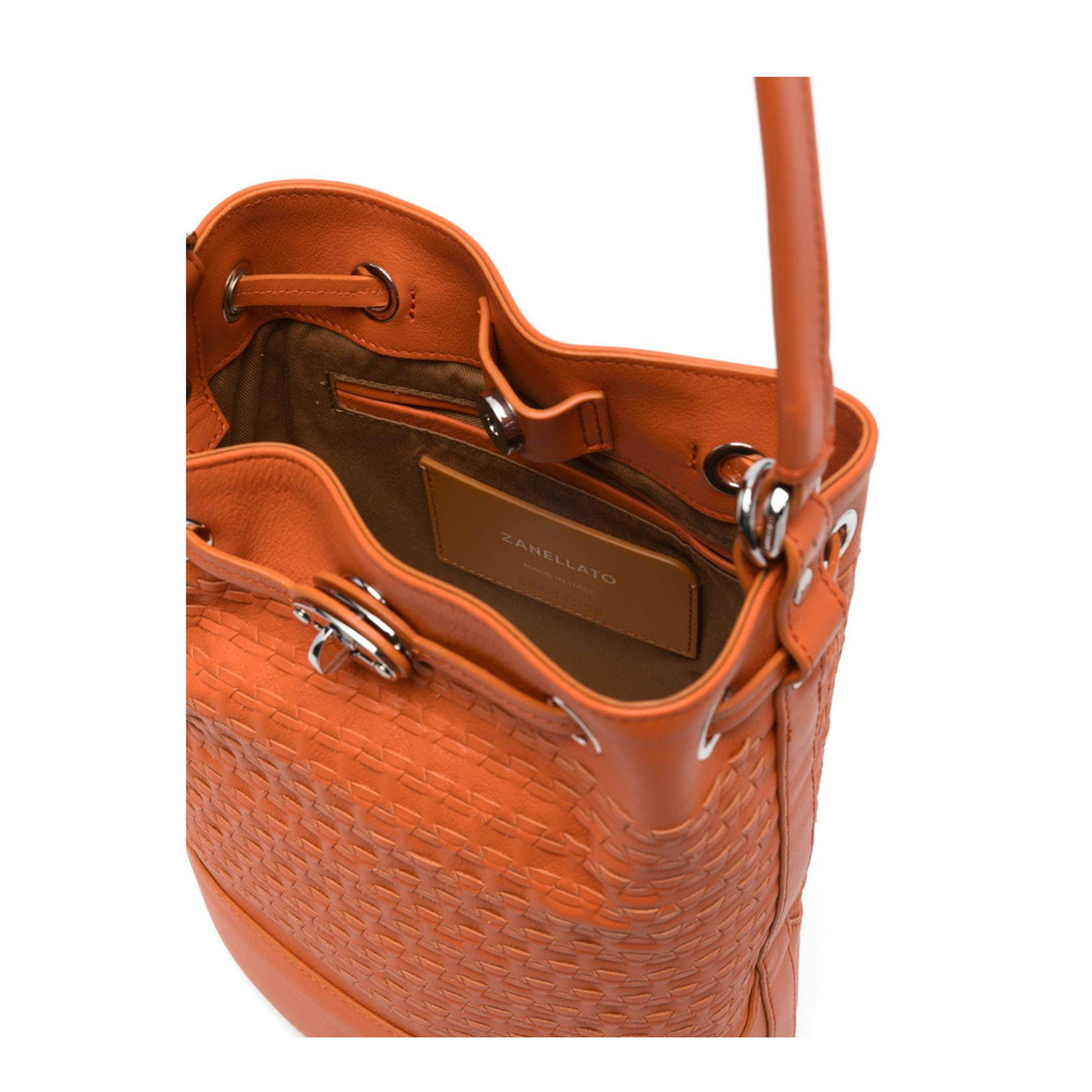 Mondà Small Musiva Bucket Bag - Orange di Sicilia - Image 4