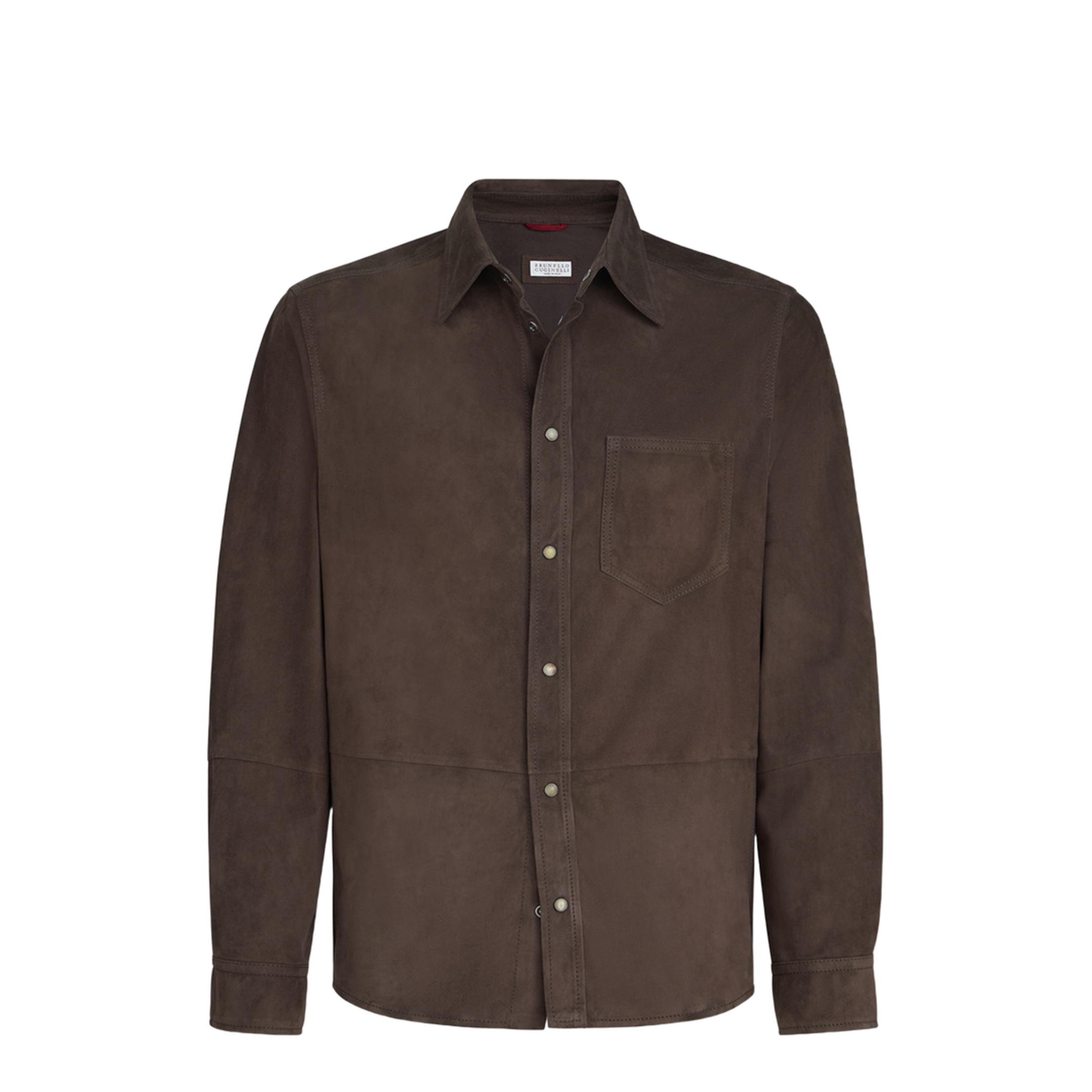 Brown Leather Shirt - Image 1