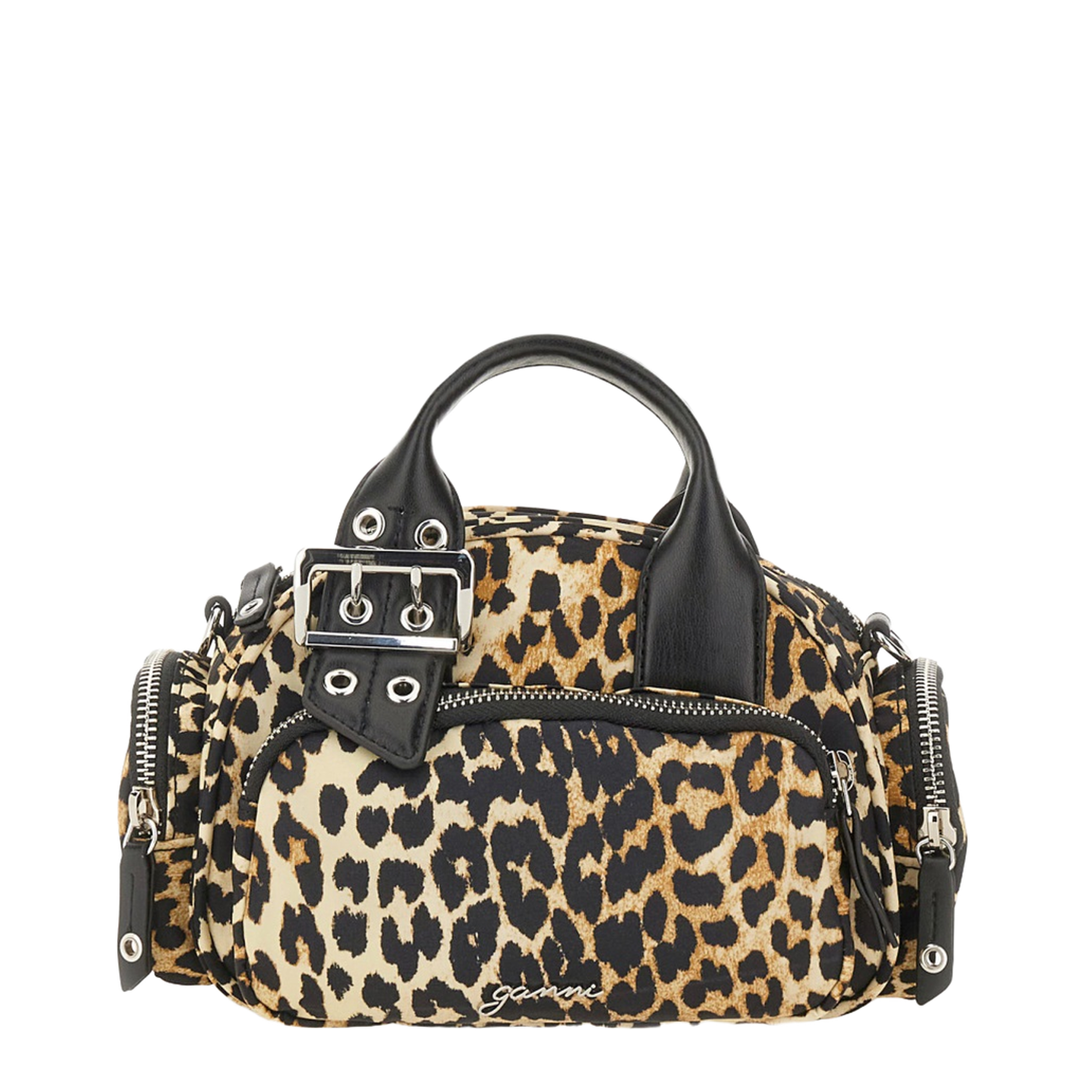 Small Nylon Duffle Bag - Leopard - Image 1