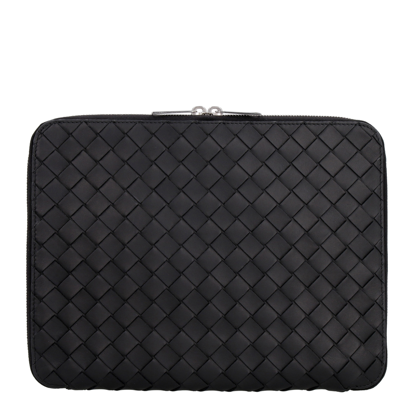 Intrecciato Leather Laptop Bags - Black - Image 2