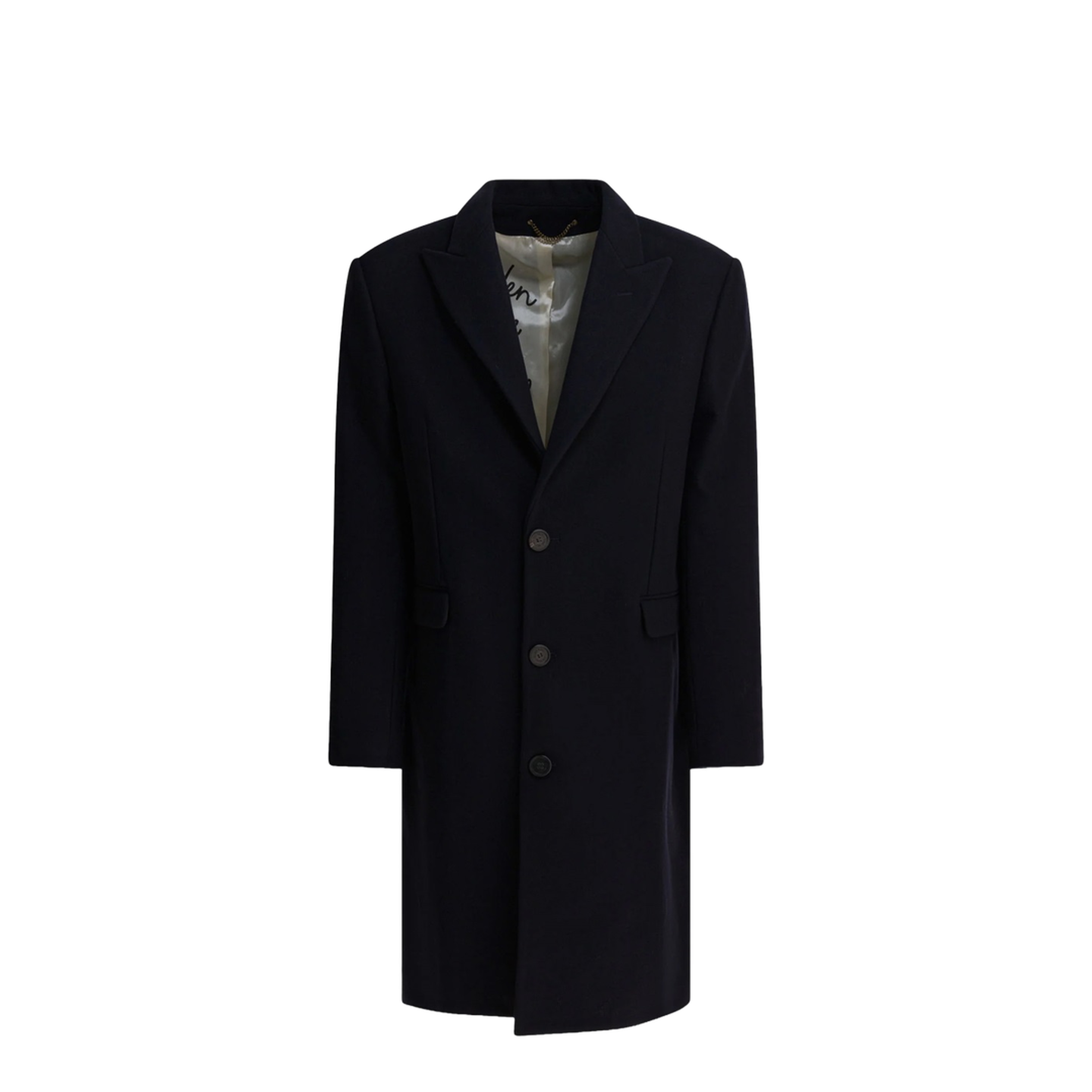 Single-Breasted Wool Coat - Image 1