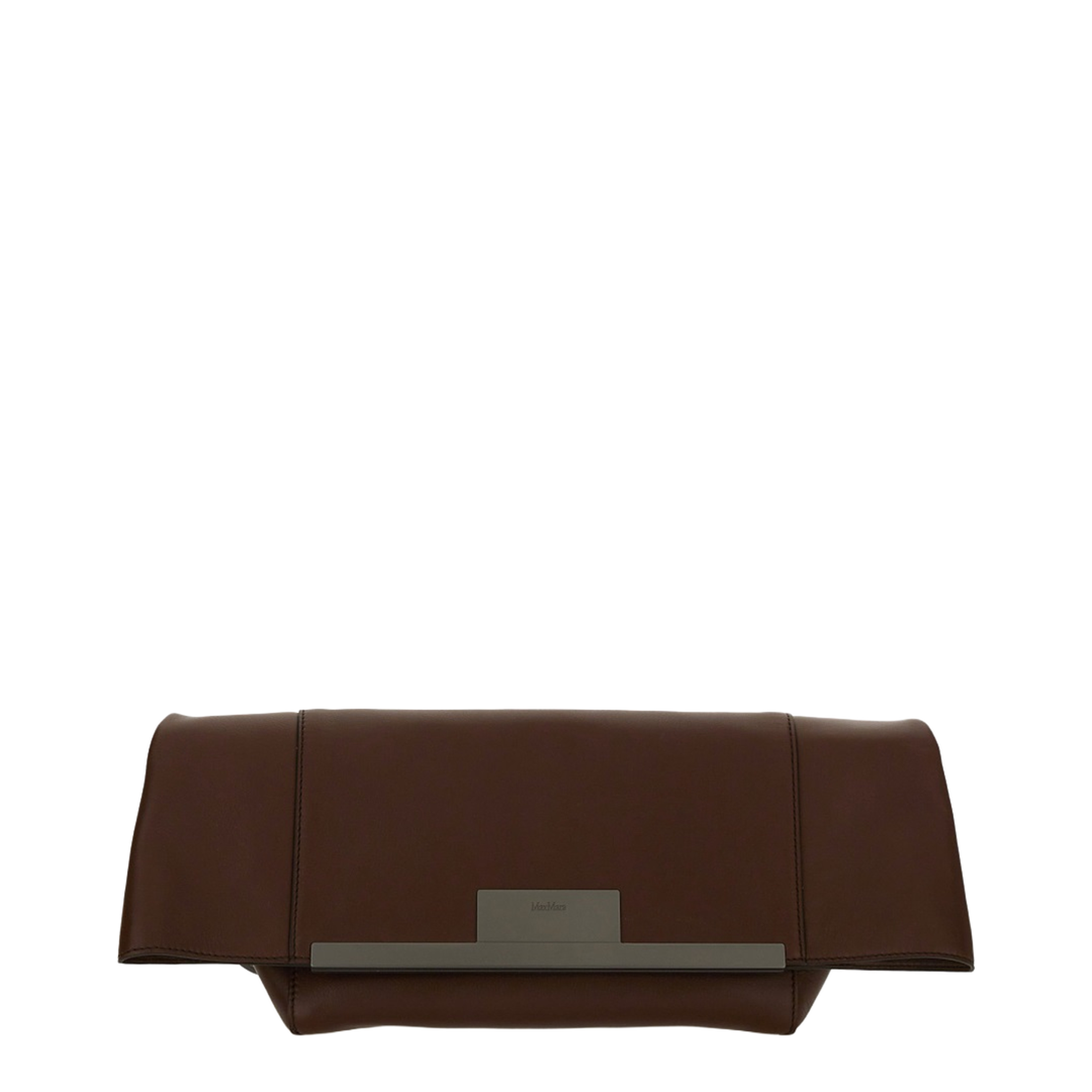 Medium Calfskin Clutch - Dark Brown - Image 1