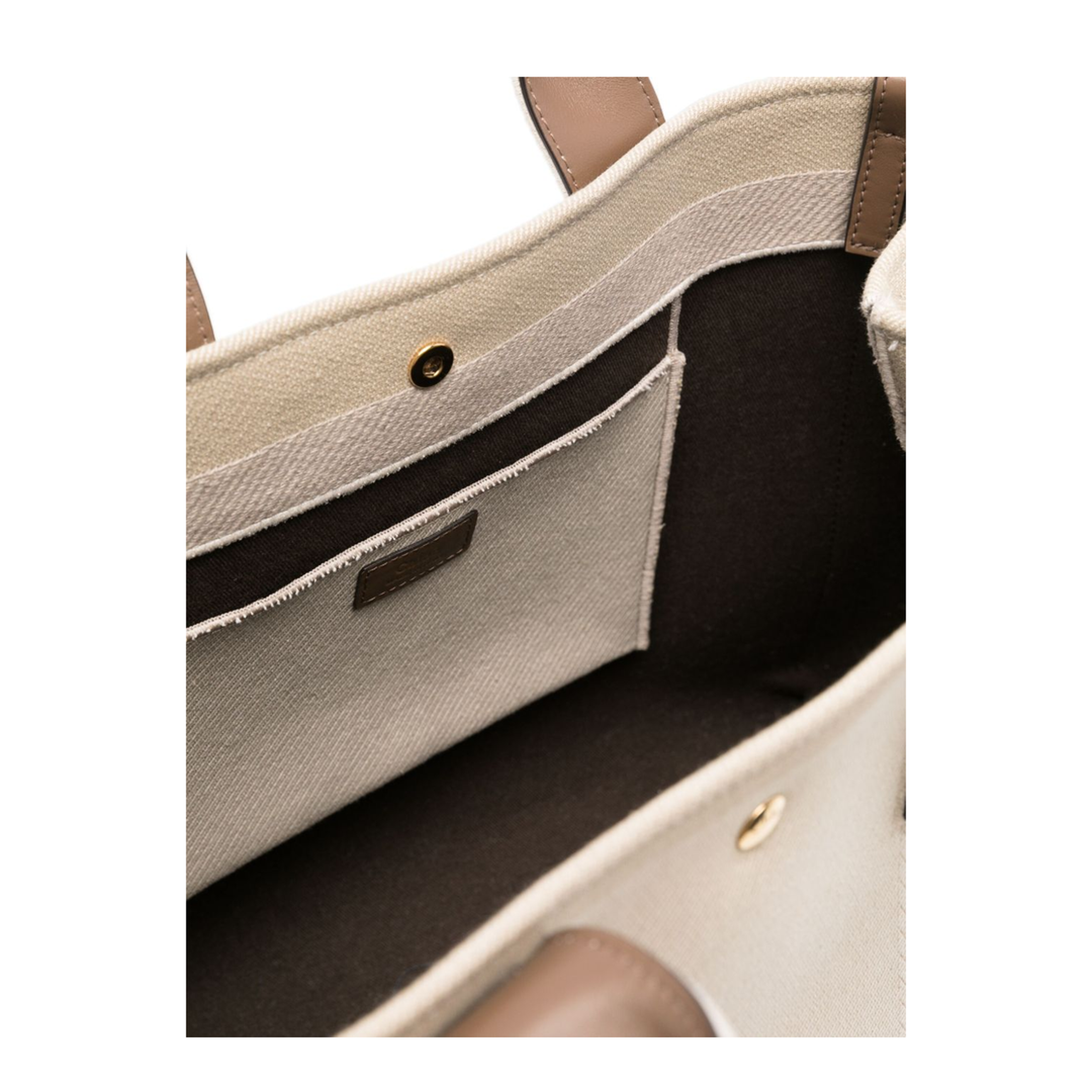 Carry Large Canvas Handbag - Beige - Image 5