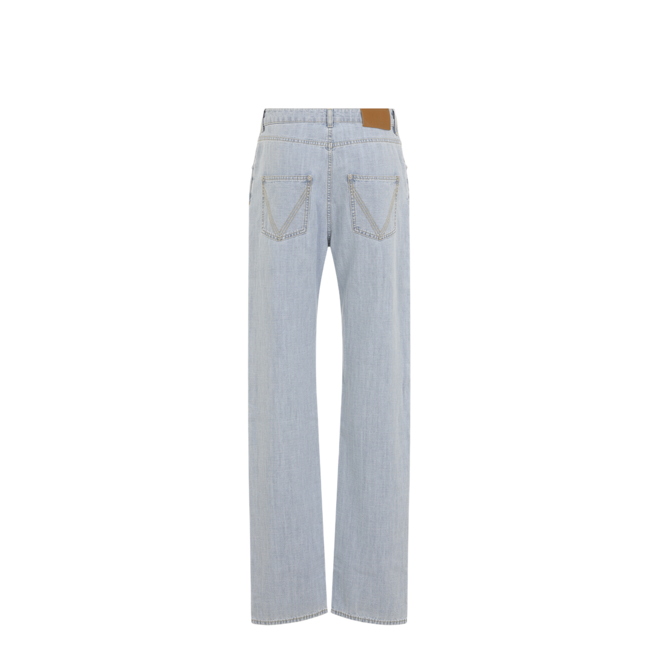 Chambray Straight Pants - Image 4