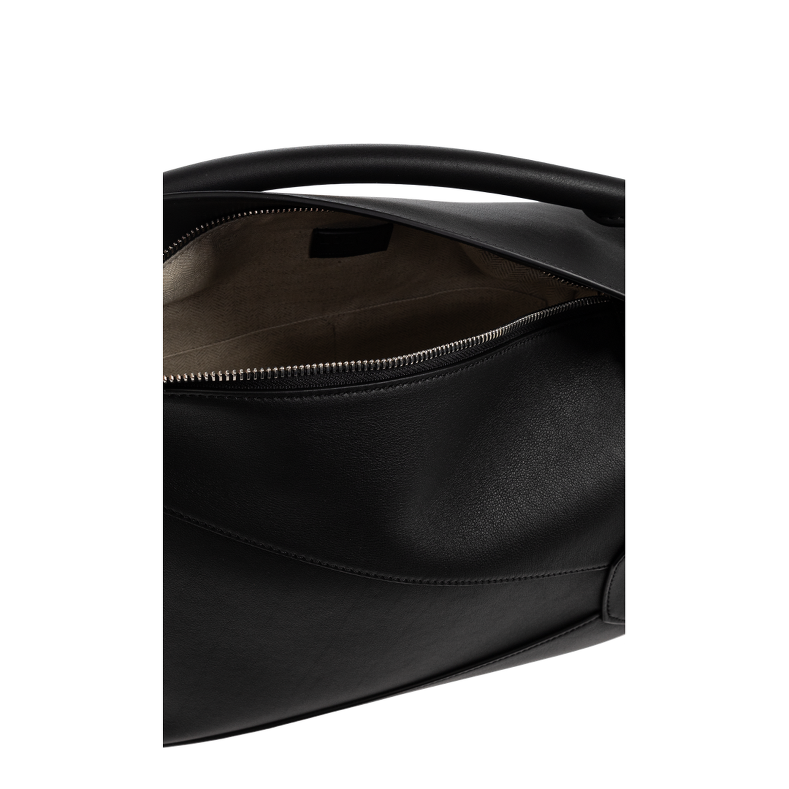 Puzzle Edge Medium Calfskin Crossbody - Black - Image 5
