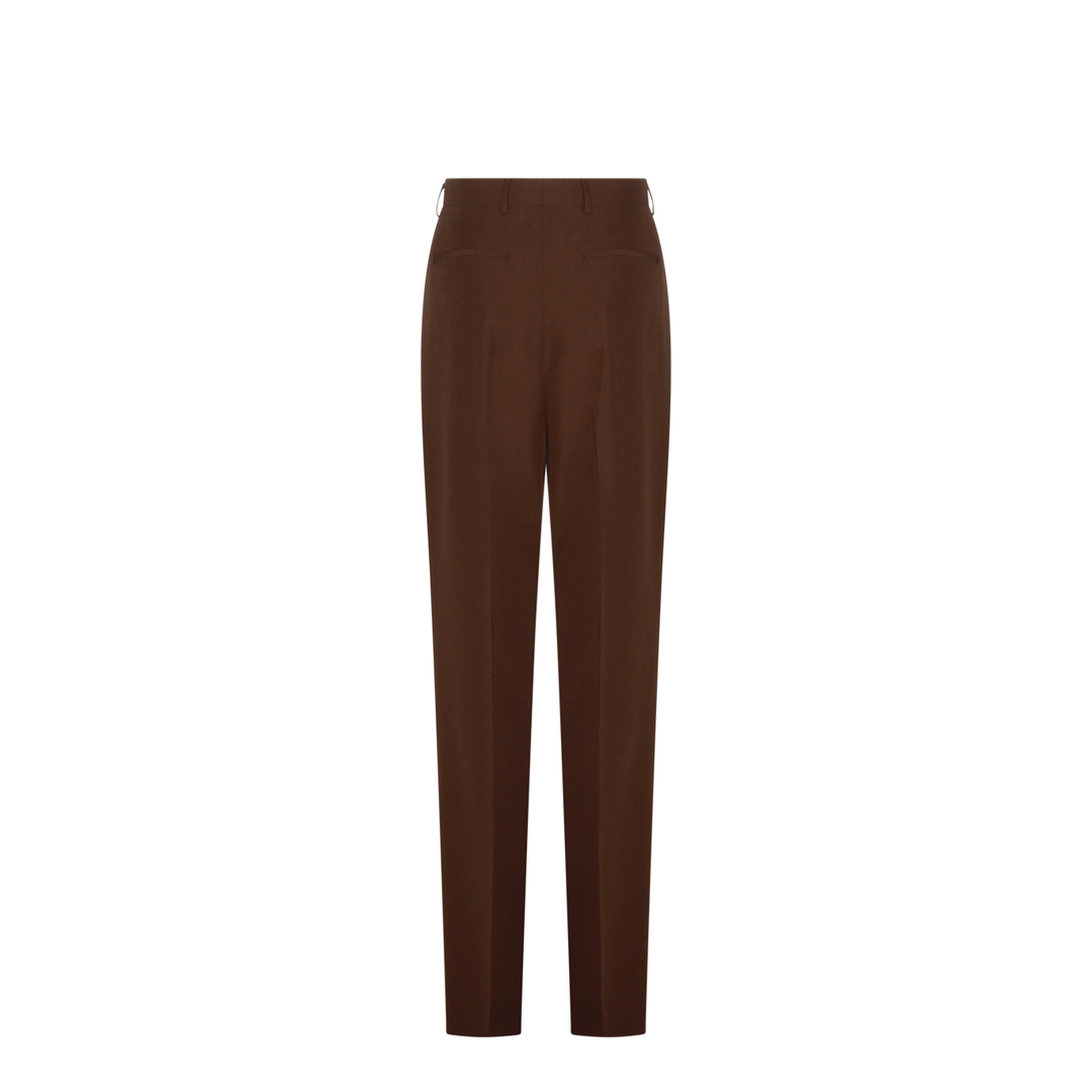 Wide Fit Trousers In Brown - Image 3