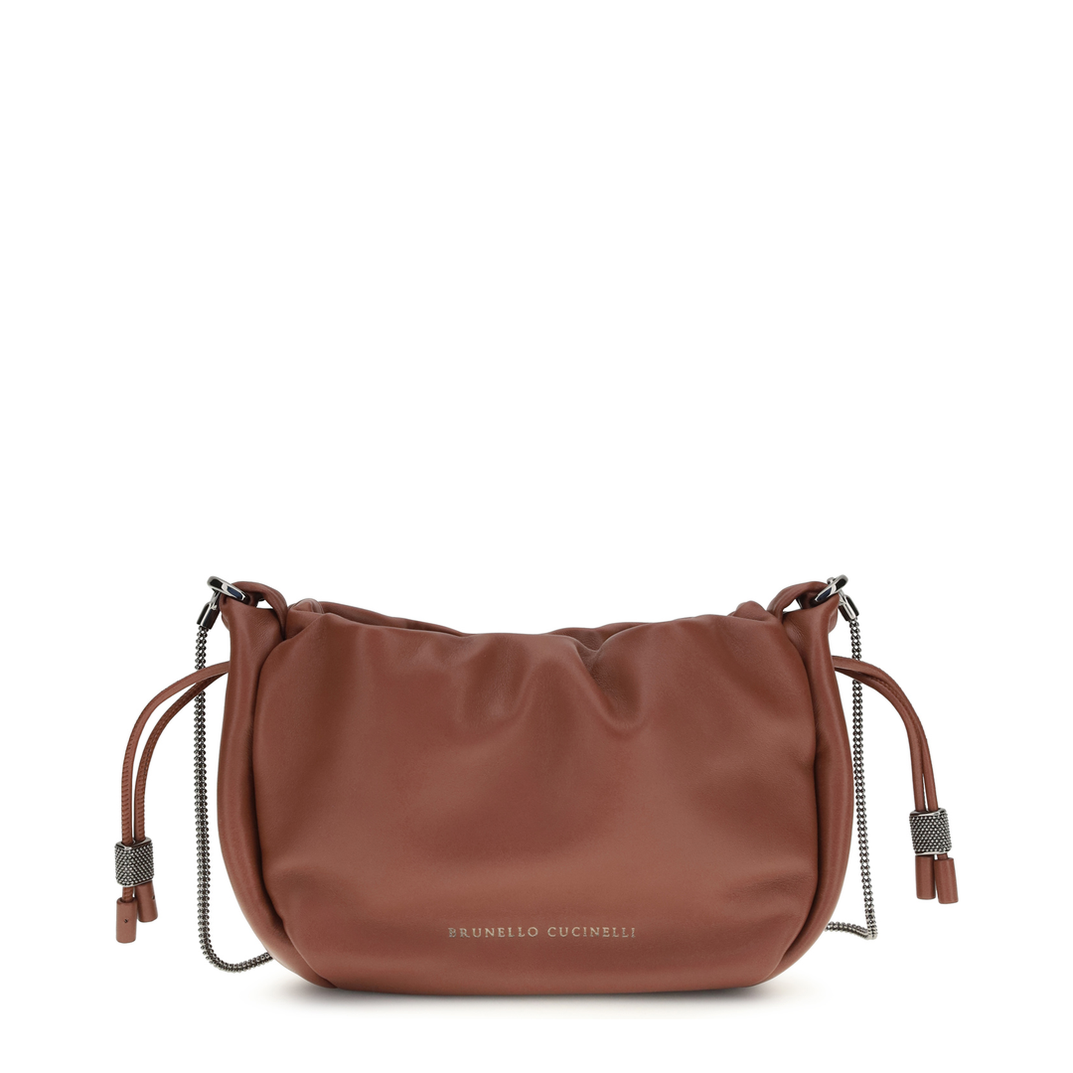 Bucket Mellow Mini Calfskin Shoulder Bag - Brown - Image 1